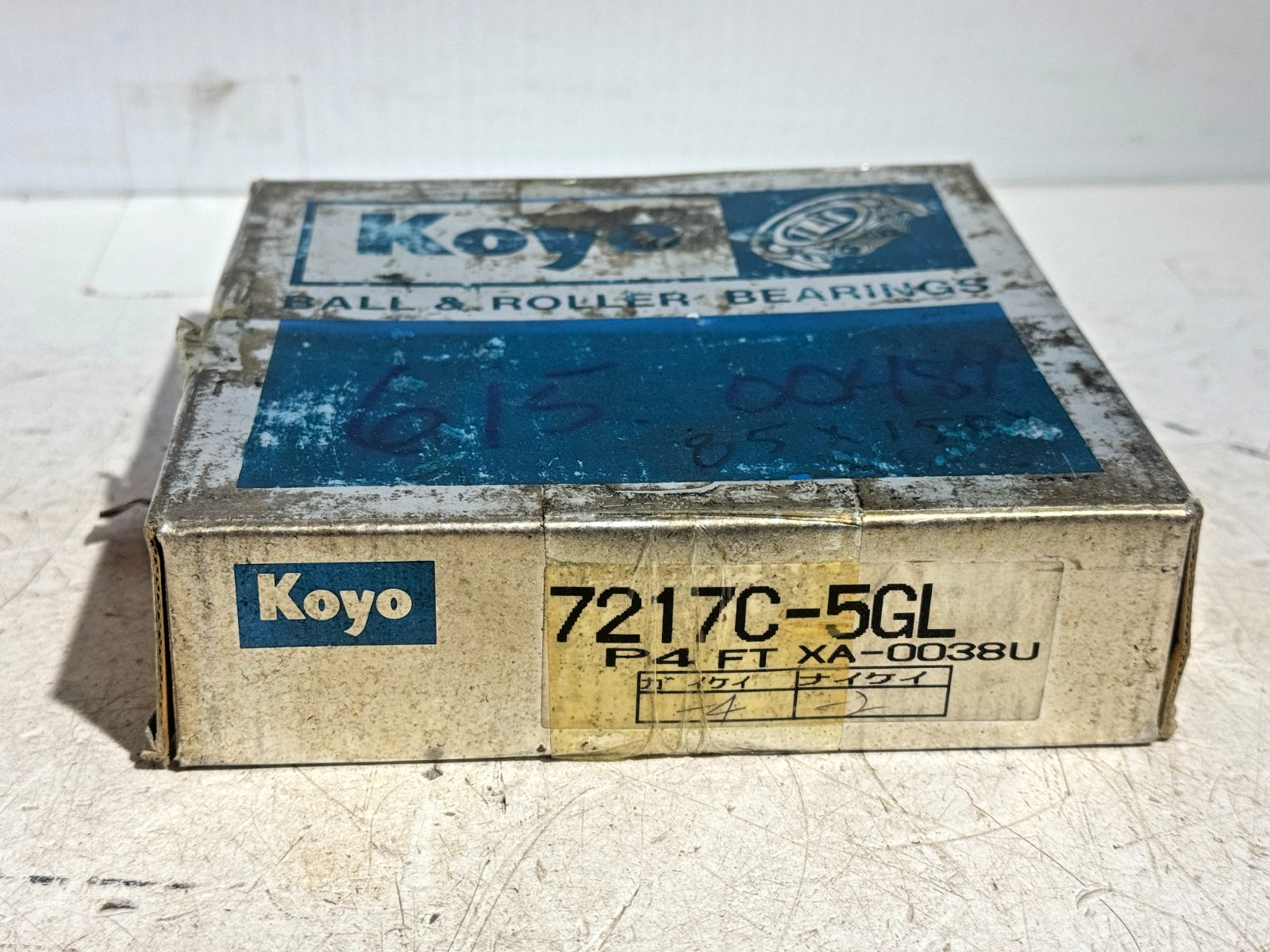 NOS Koyo Bearing 7217C-5GL P4 FT XA-0038U – Made in Japan
