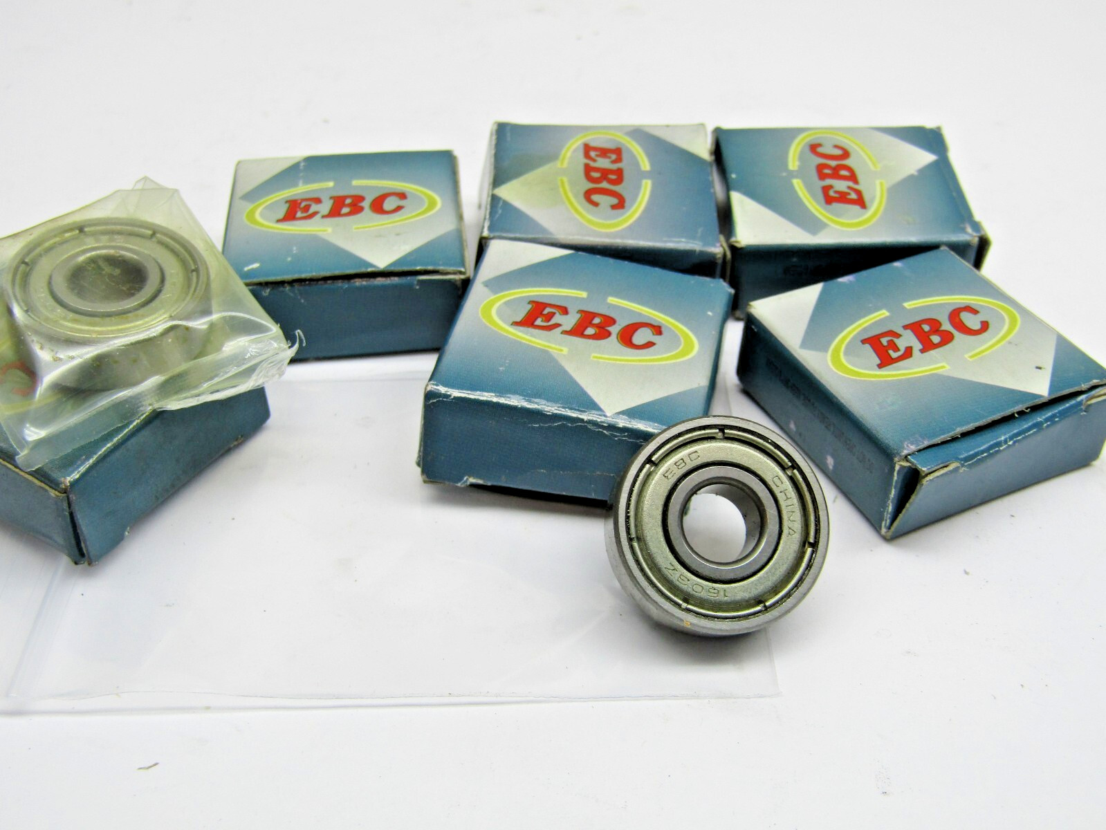 (Lot of 6) EBC 1603-ZZ 5/16″ x 7/8″ x 11/32″ Shielded Bearing