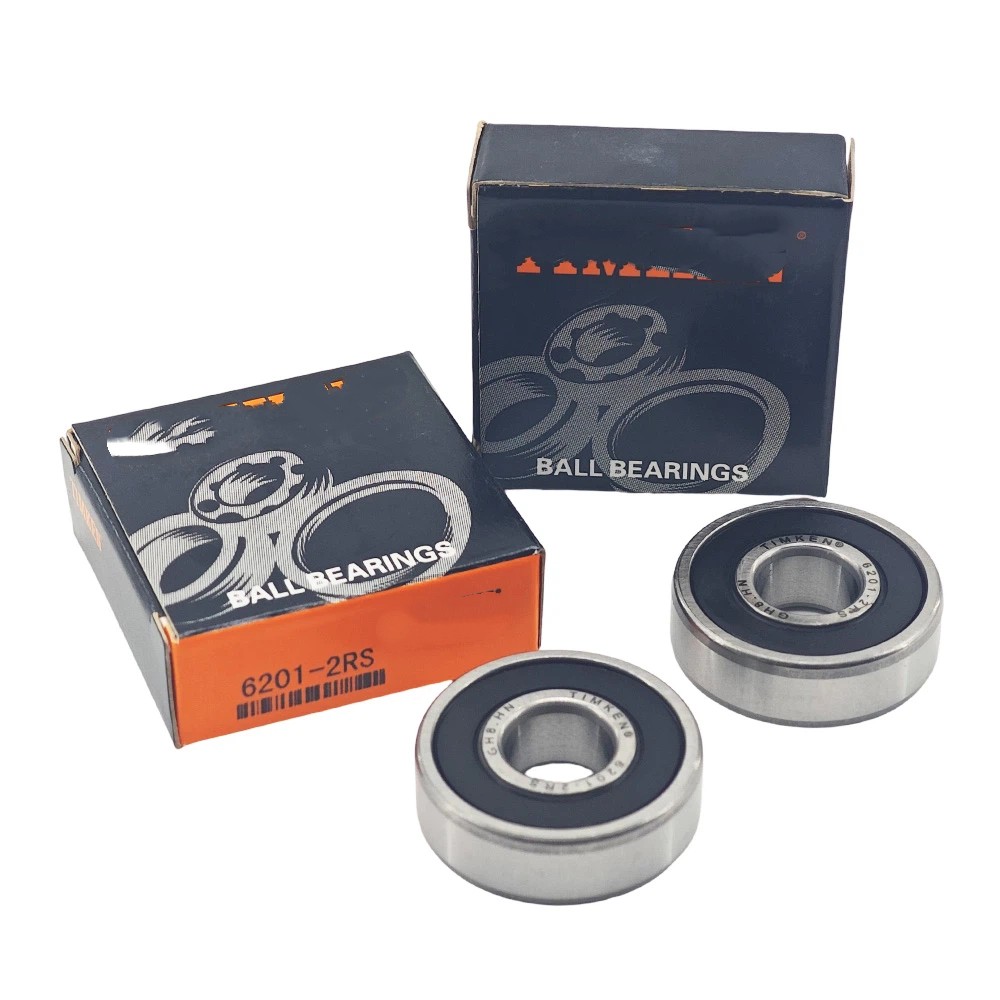 2PC USABrand FOR TIMKEN 62012RS 12X32X10MM Double Rubber Seal Ball Bearings 6201