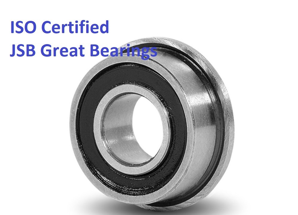 (Qty.10) Flange ball bearing FR8-2RS rubber seals FR8RS high quality FR8 RS