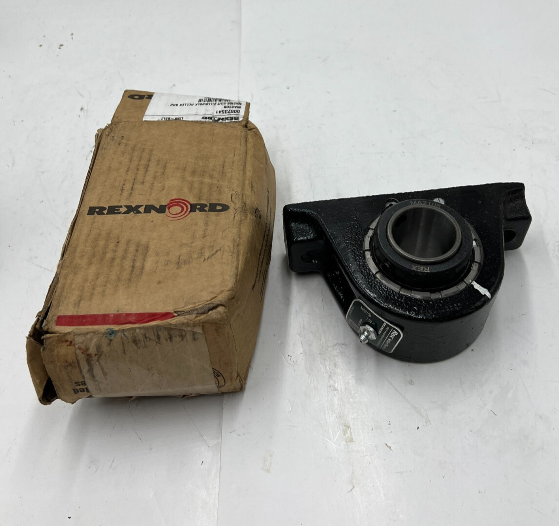 Rexnord MA2108 Self-Aligning Pillow Block Roller Bearing 1 1/2″ 00573541 Black