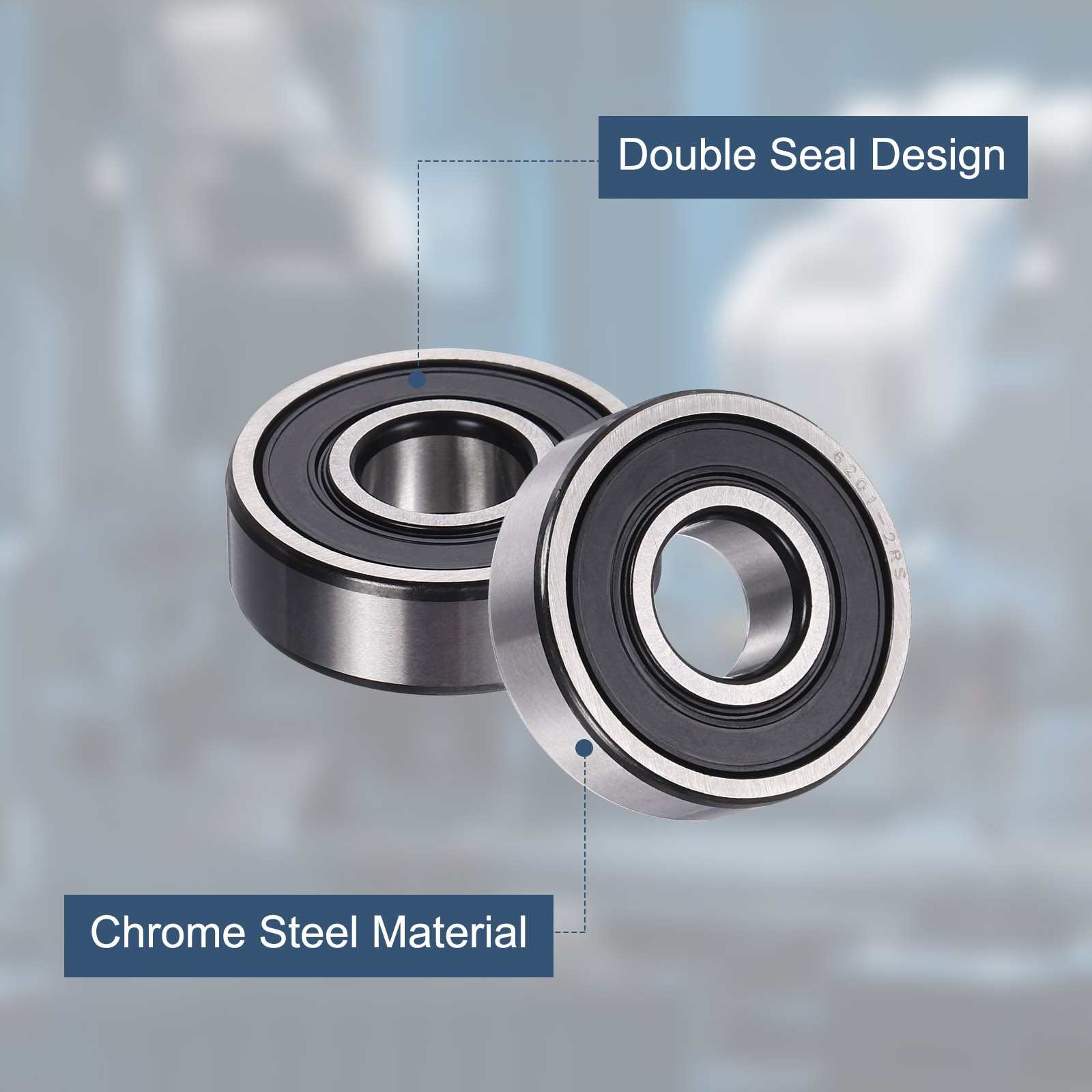 5 Pack 9 x 26 x 8mm 629 2RS Deep Groove Ball Bearing Double Seal ABEC5 Bearing