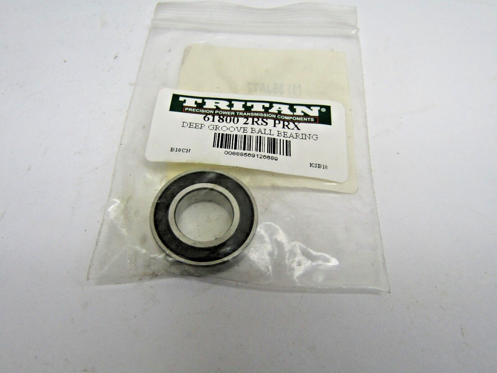 Tritan 61800-2RS 10mm X 19mm X 5mm Sealed Bearing