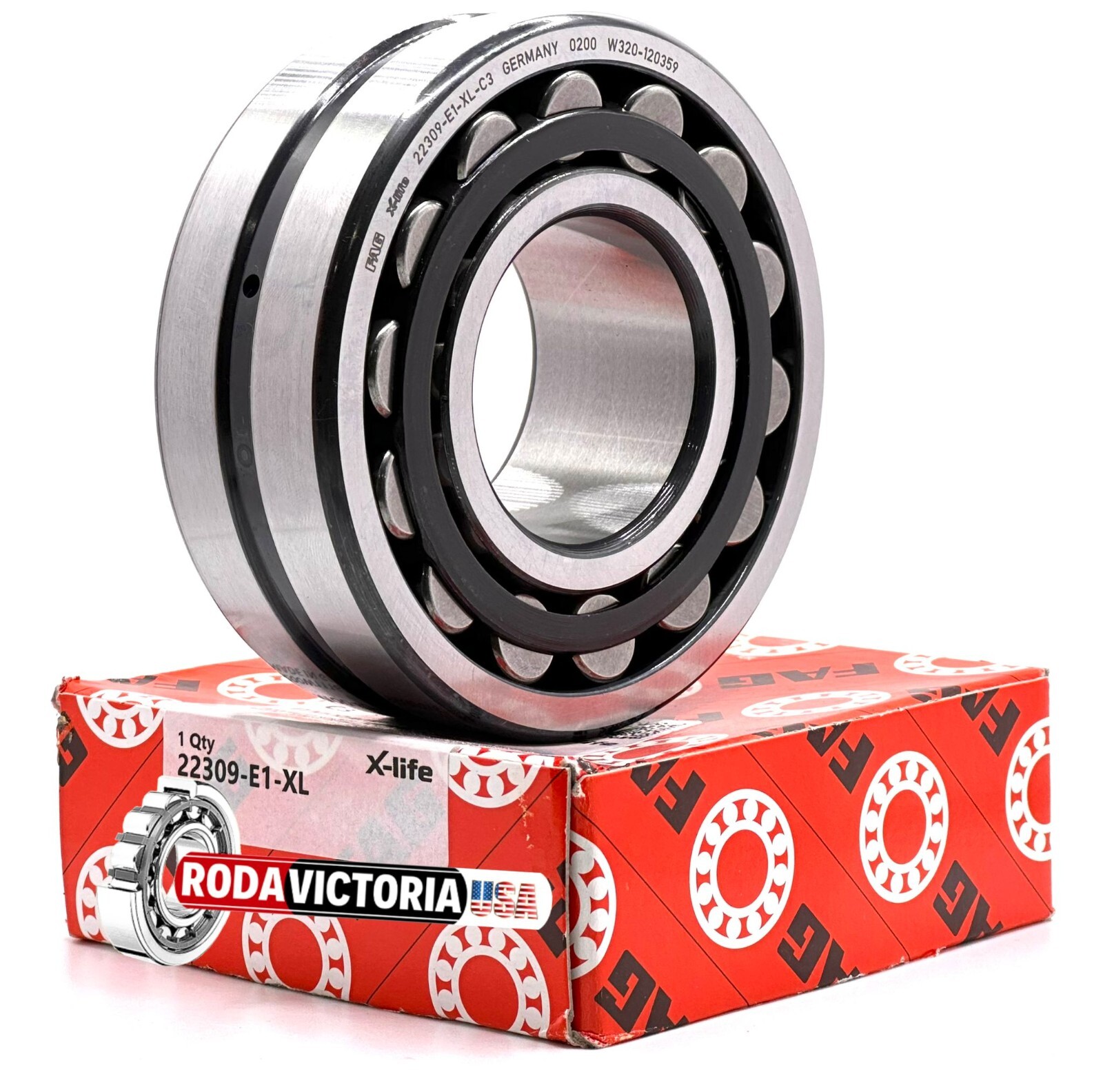 FAG GERMANY 22309 E 1 XL C4 Spherical roller bearing 45x100x36 mm