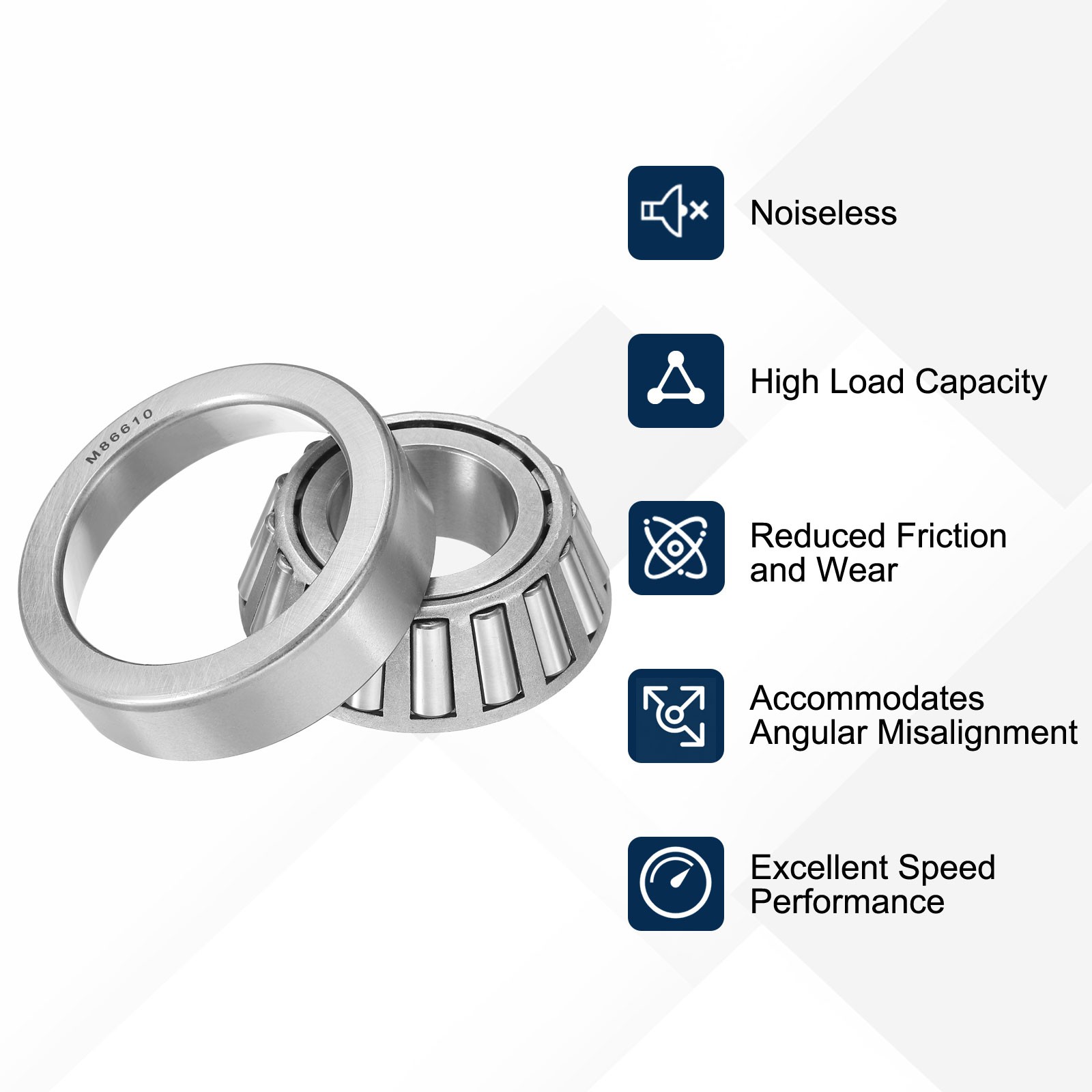 For M86647/M86610 Tapered Roller Bearing Cone and Cup 1.111″ x 2.5312″ P6