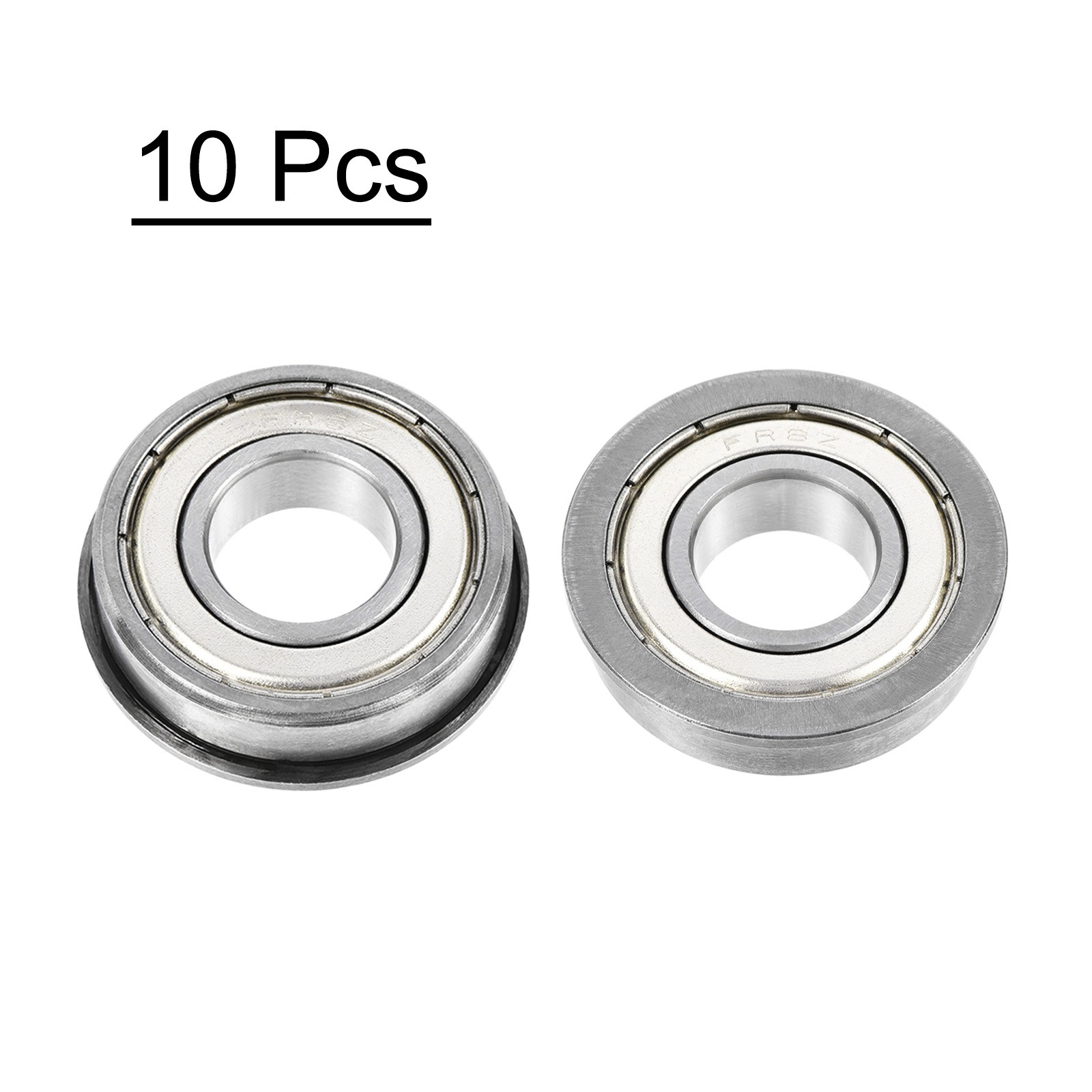FR8ZZ Flanged Ball Bearing 1/2×1-1/8×5/16″ Chrome Steel Flange Bearings 10pcs