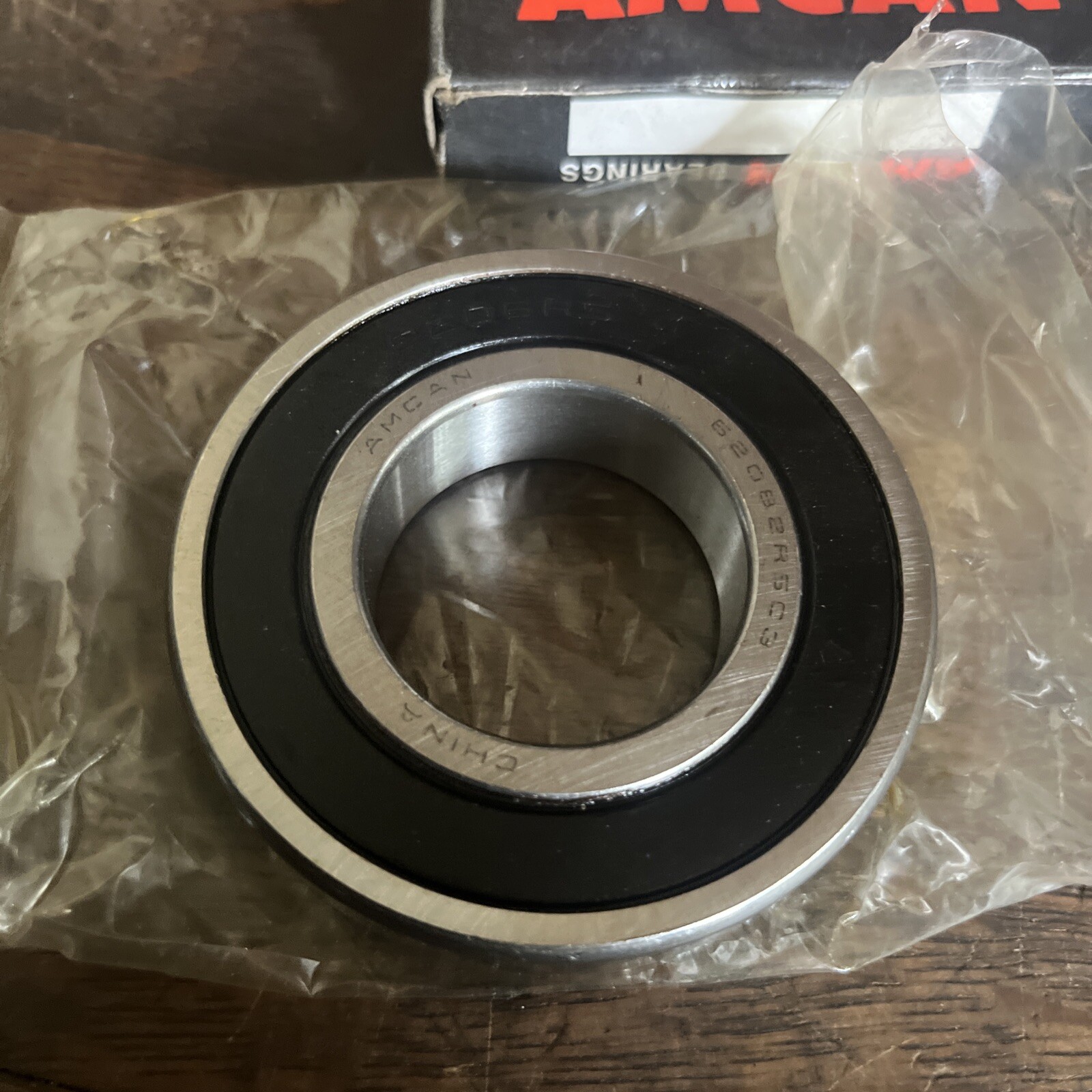 NOS 6208 2RS AMCAN DEEP GROOVE BALL BEARING