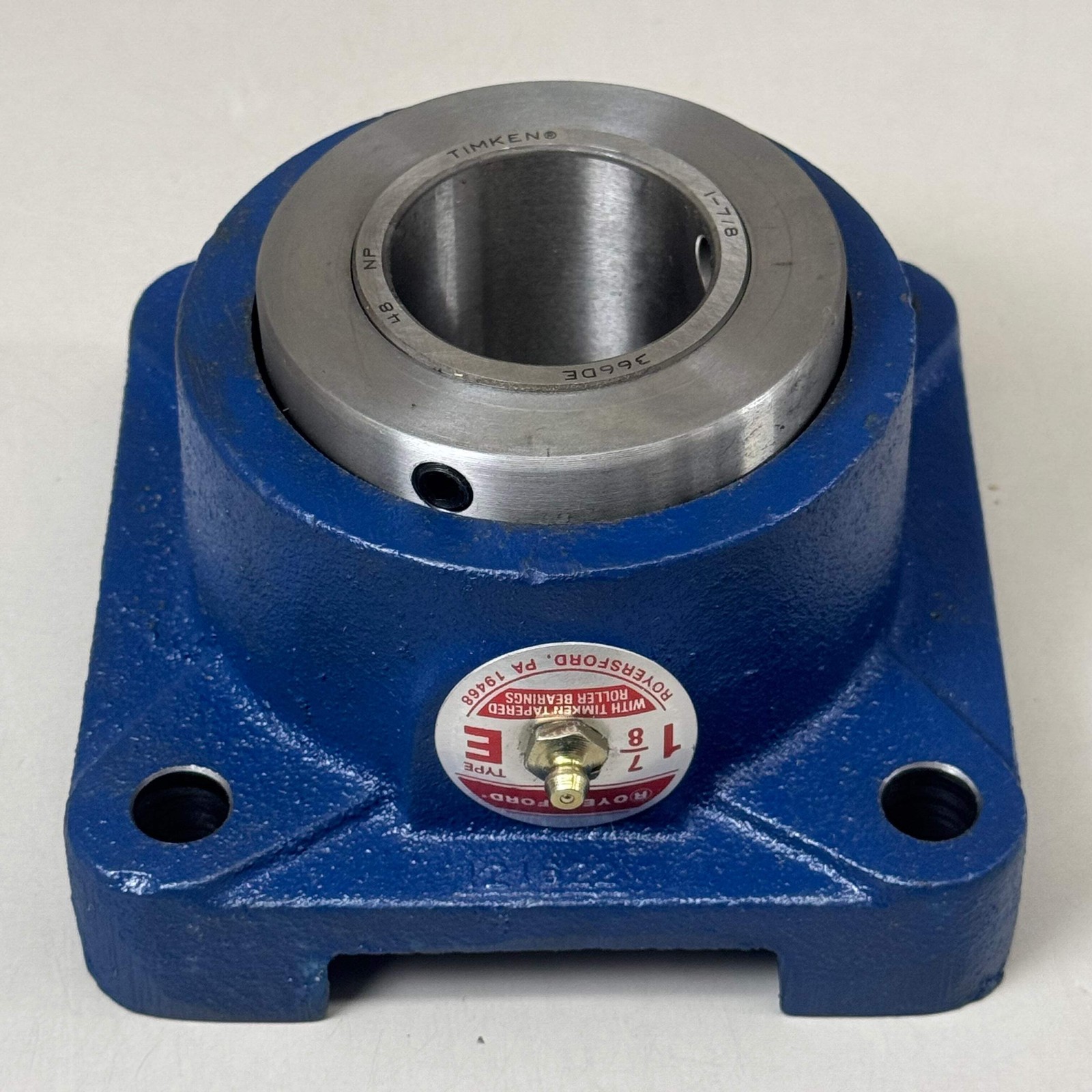 ROYERSFORD Type E 4-Bolt Square Flange Bearing 1-7/8″ Tapered Roller 20-05-0114