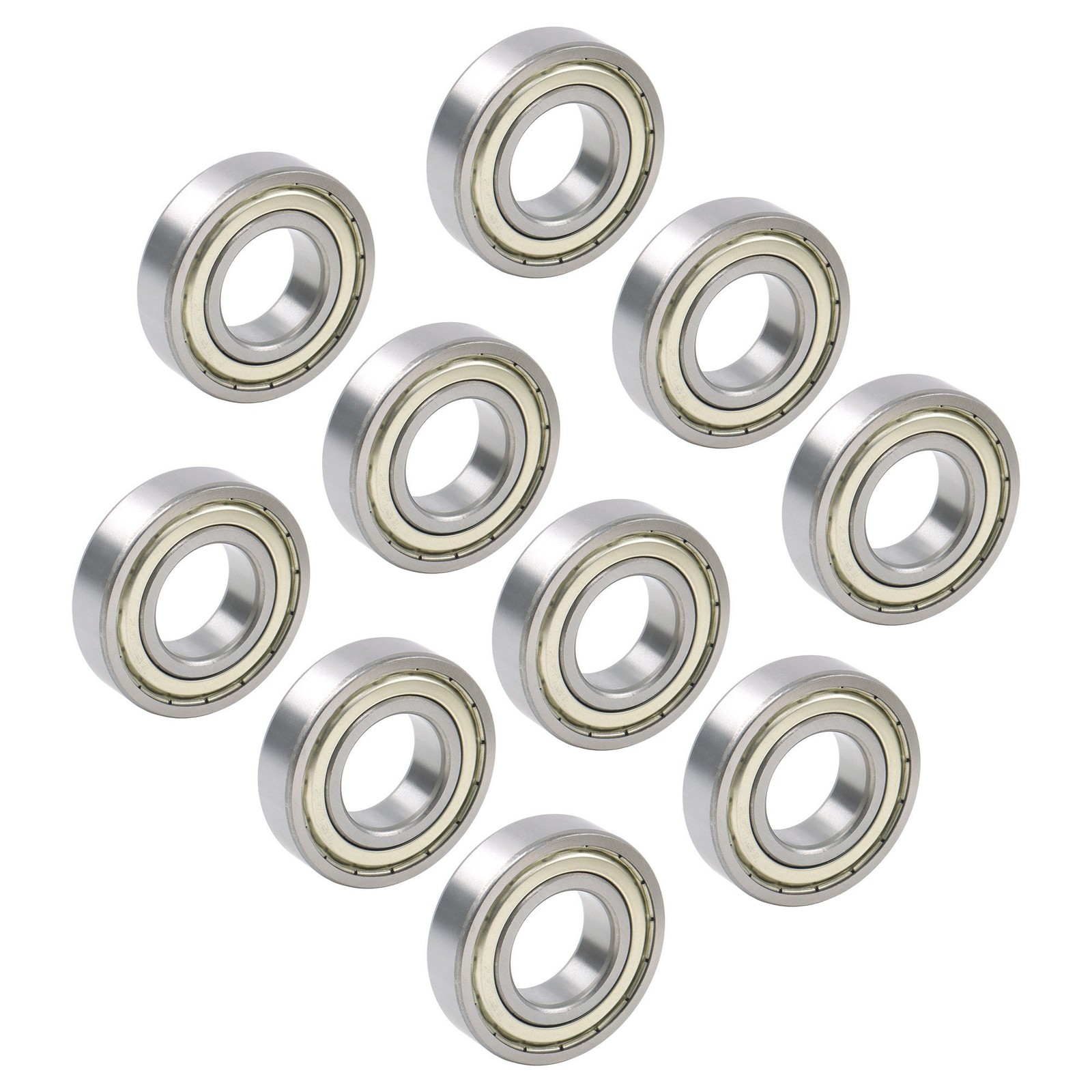 6206-ZZ Ball Bearing 30x62x16mm 10 Pcs Premium Metal Shielded Deep Groove