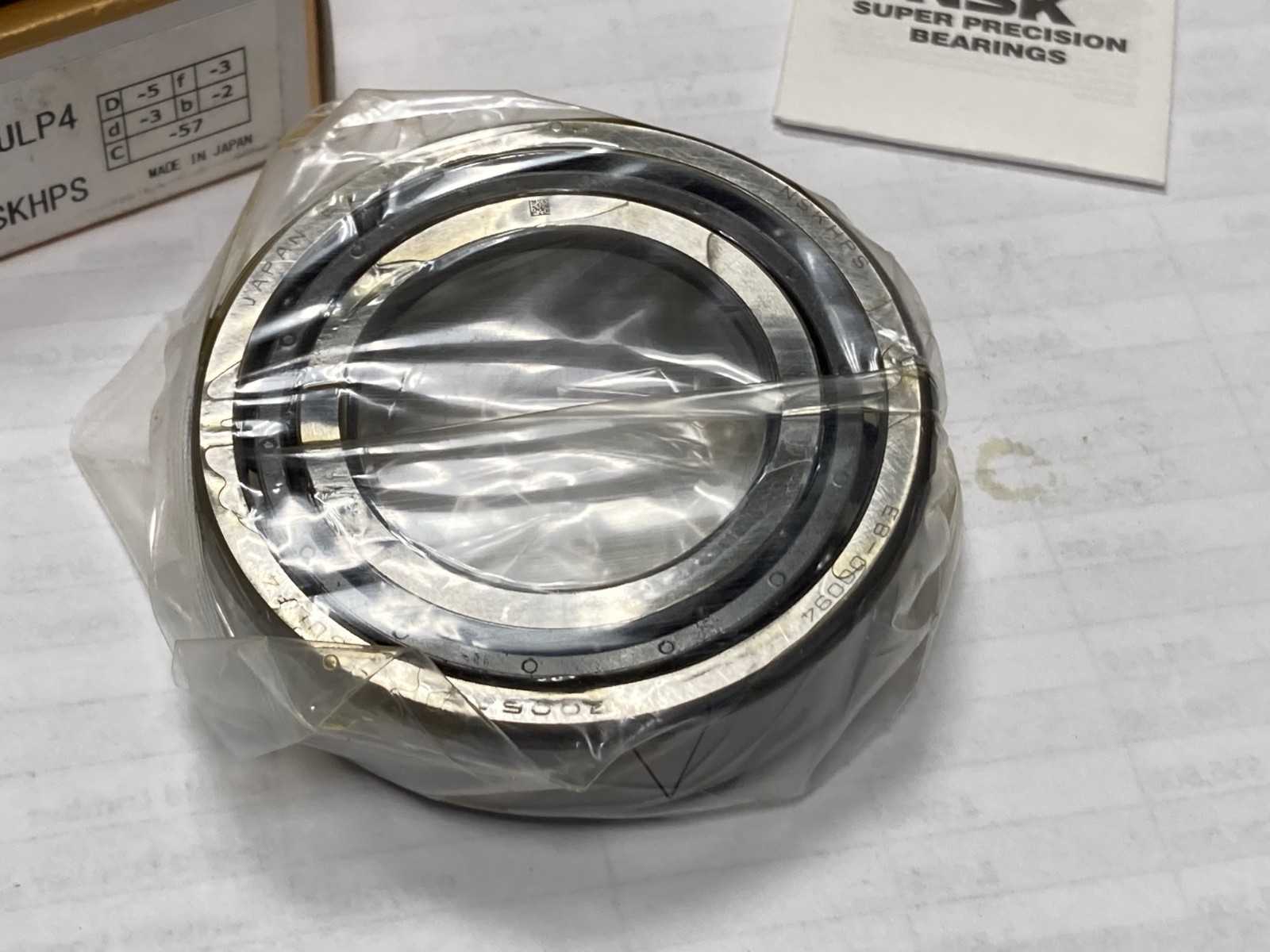 Set of 2, NSK 7006A5TYNSULP4, Super Precision Spindle Bearings, 30 x 55 x 13mm