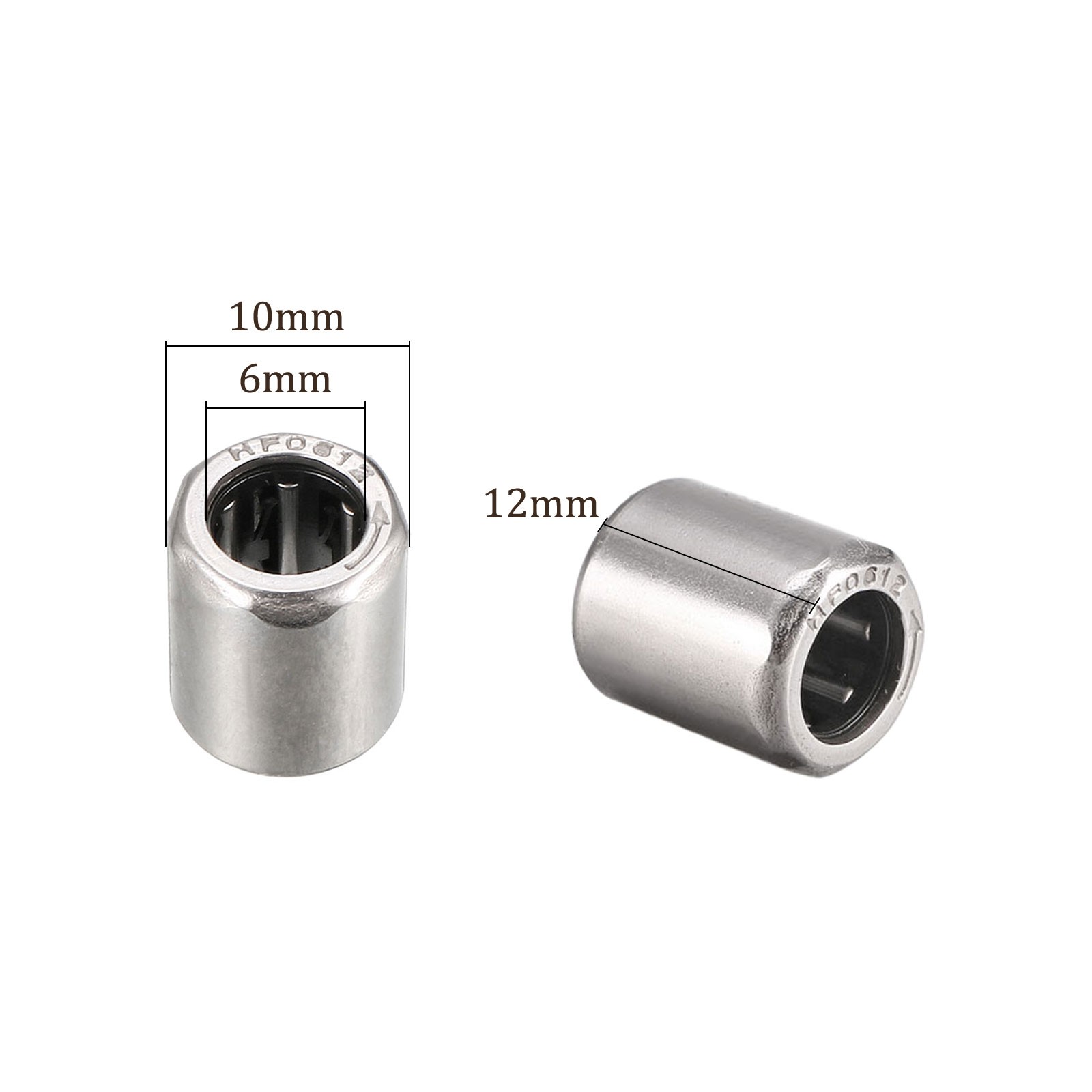 5pcs HF0612 Needle Roller Bearings – [6mmx10mmx12mm] One Way Clutch