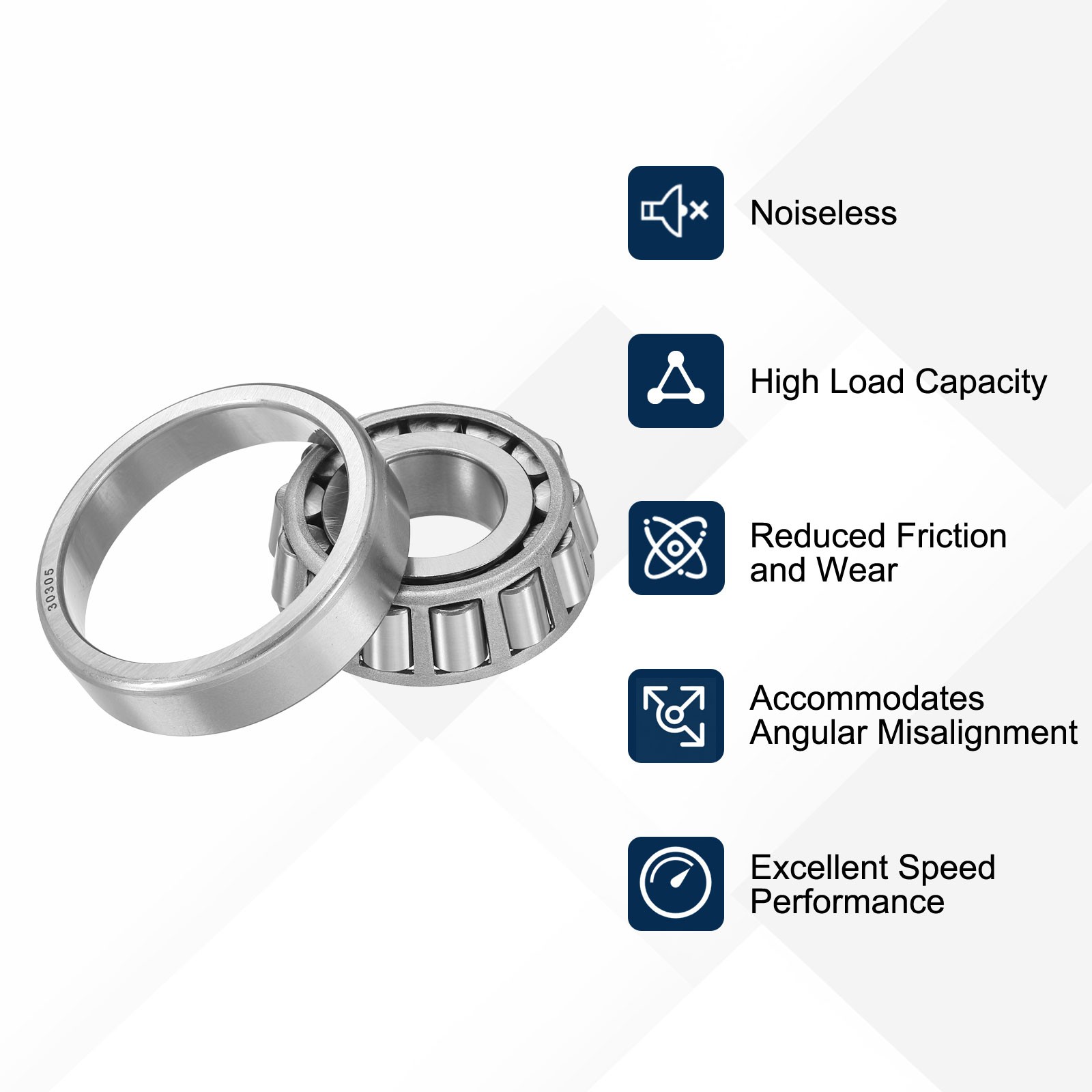 30305 Tapered Roller Bearing Cone and Cup 25mm Bore x 62mm OD P6