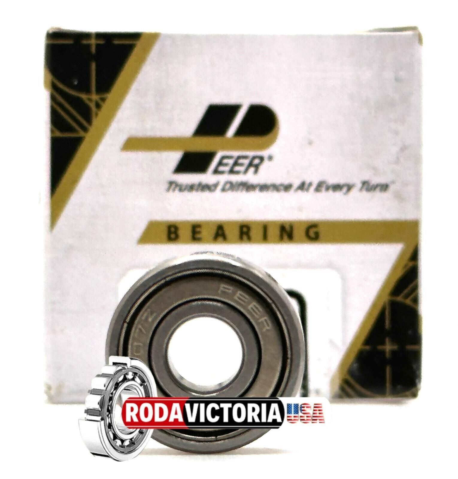 PEER 607 ZZ DEEP GROOVE BALL BEARING, METAL SHIELDED 7x19x6mm