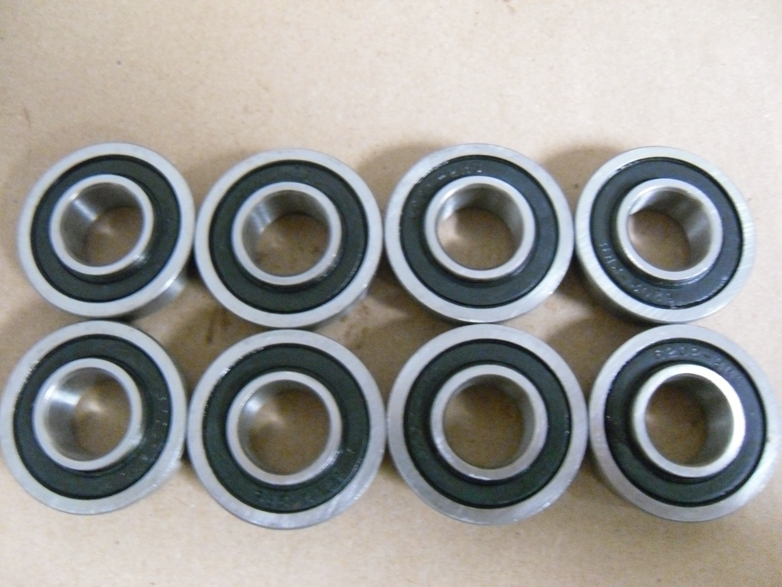 (Qty 8) 41/64″ ID, 35MM OD, 11MM TOP WIDTH, 1/2″ LTB FLANGED BALL BEARING