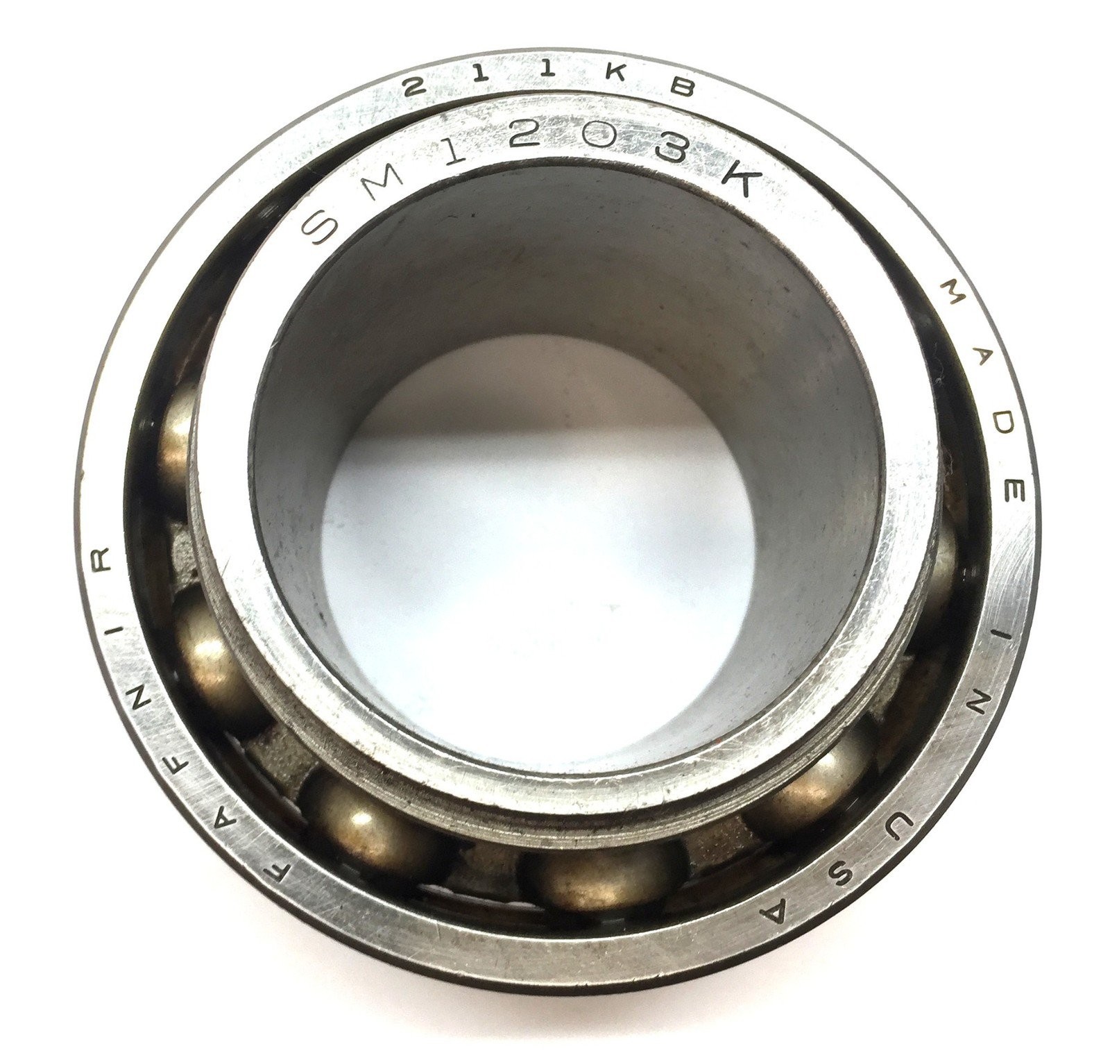 Fafnir Open Insert Ball Bearing (No Collar) SM1203K (211KB) (No Box) NOS