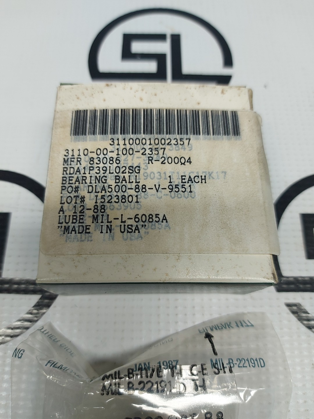 NHBB MFR 83086 R-200Q4 Single Row Ball Bearing USA 3110-00-100-2357