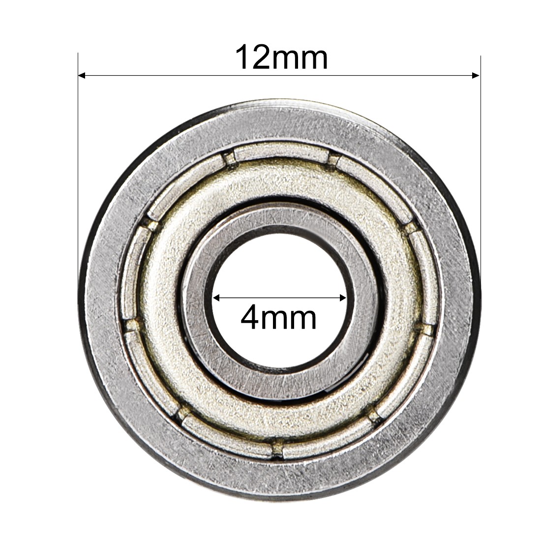8pcs 604ZZ Deep Groove Ball Bearings Double Shield 4mmx12mmx4mm Steel Z1