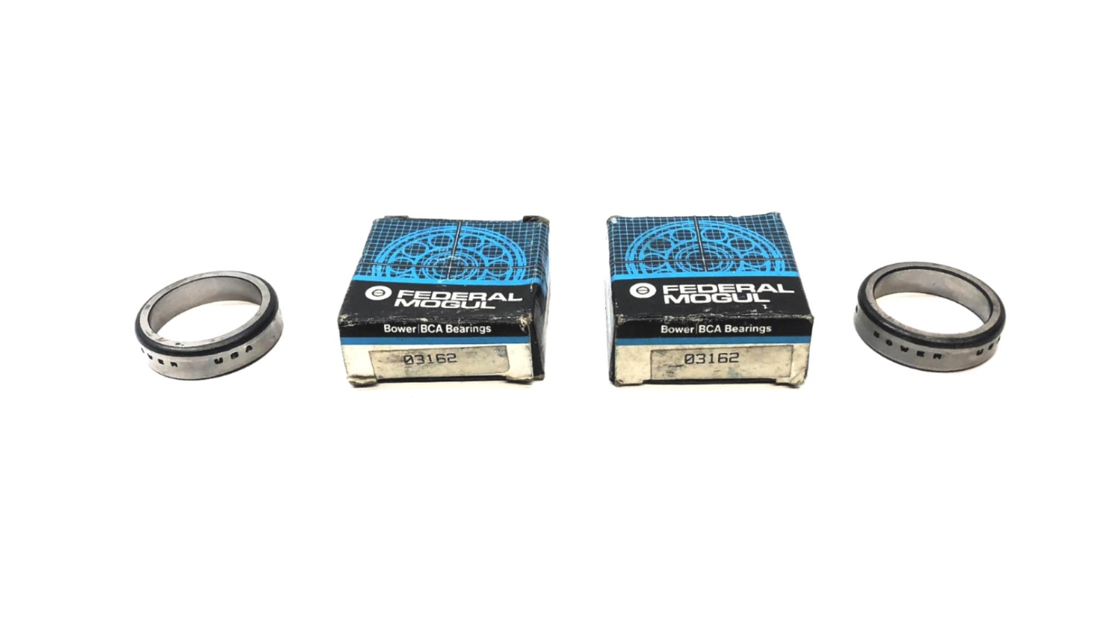 Bower Tapered Roller Bearing Cup 03162 [Lot of 2] NOS