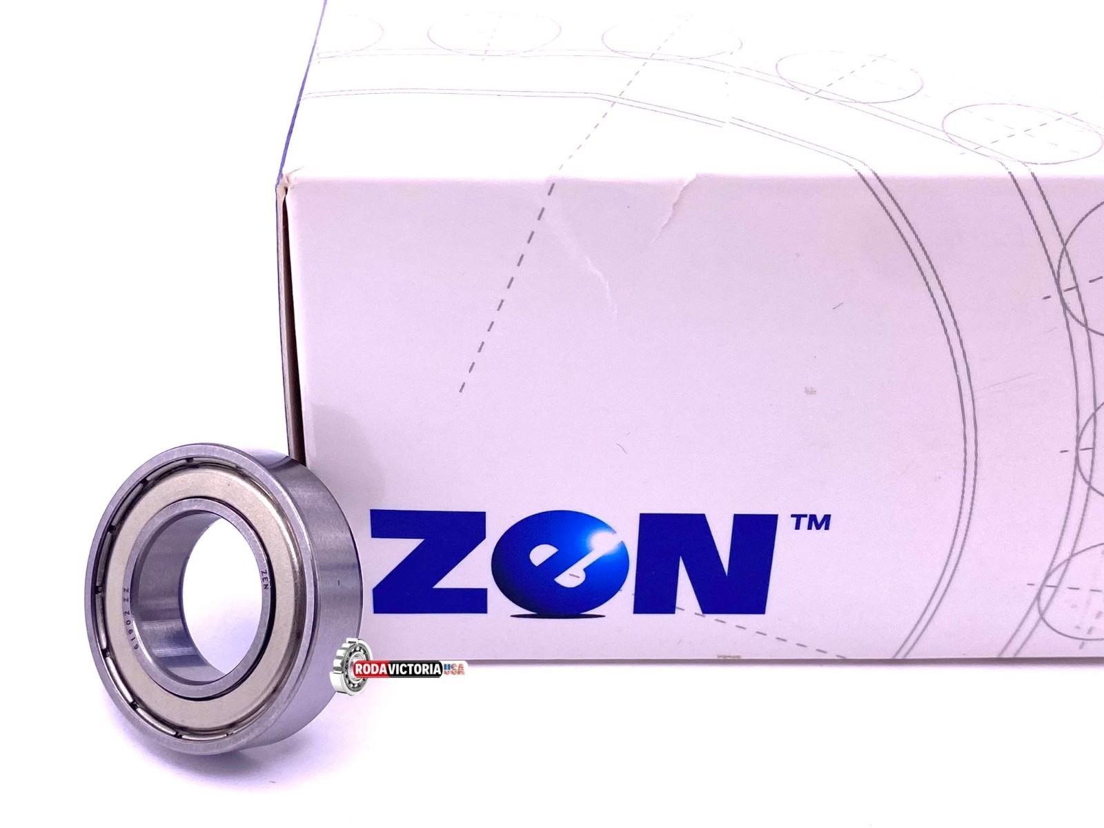 ZEN 61902 ZZ Deep Groove Ball Bearing, Metal Shielded 6902 ZZ 15x28x7 mm