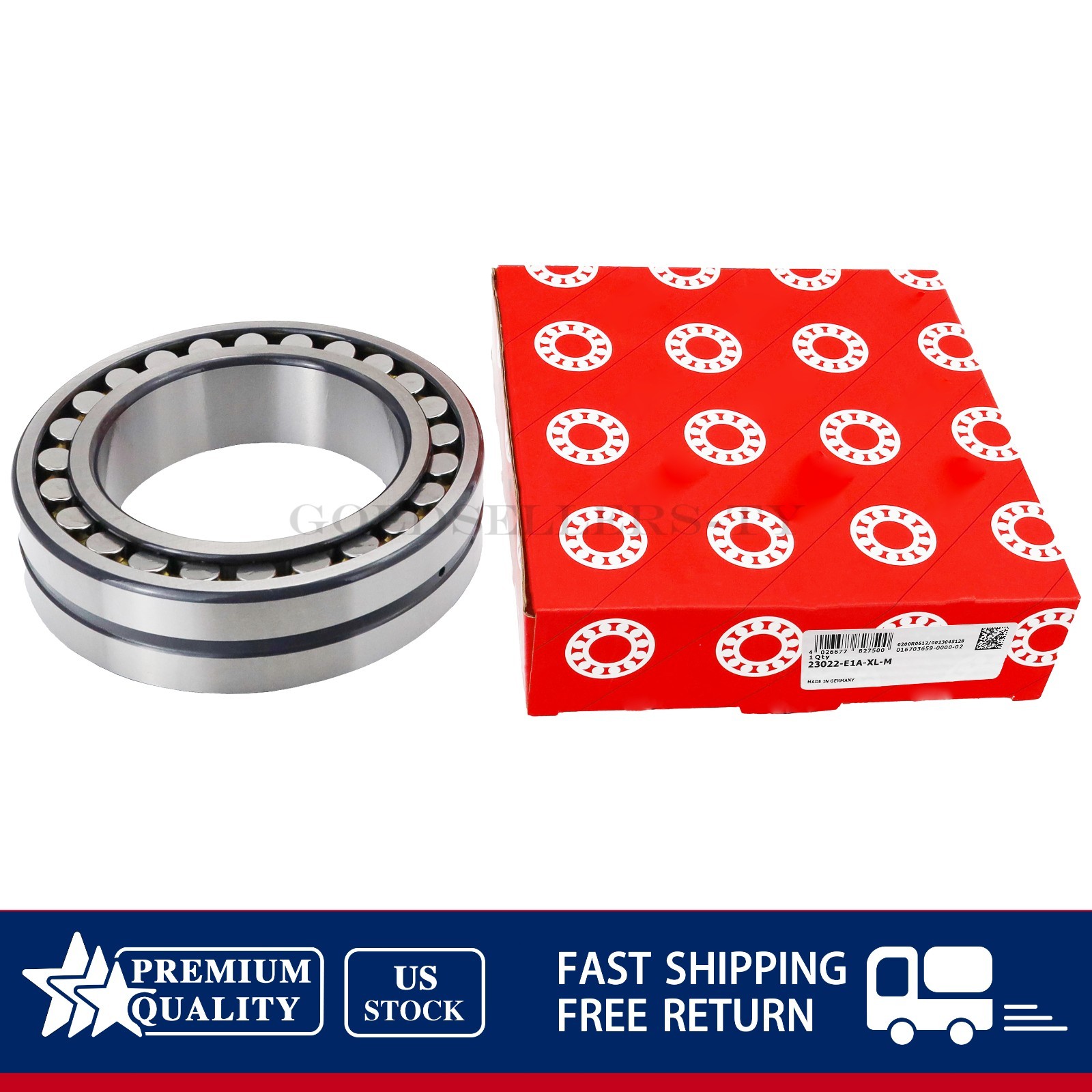 NEW For FAG 23022-E1A-XL-M Spherical Roller Bearing 110x170x45mm US