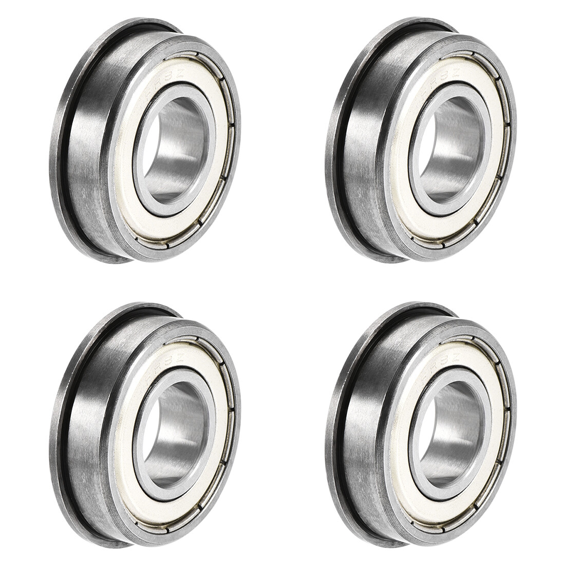 4pcs FR8ZZ Flange Ball Bearing 1/2″x1-1/8″x5/16″ Shielded Chrome Steel Bearings