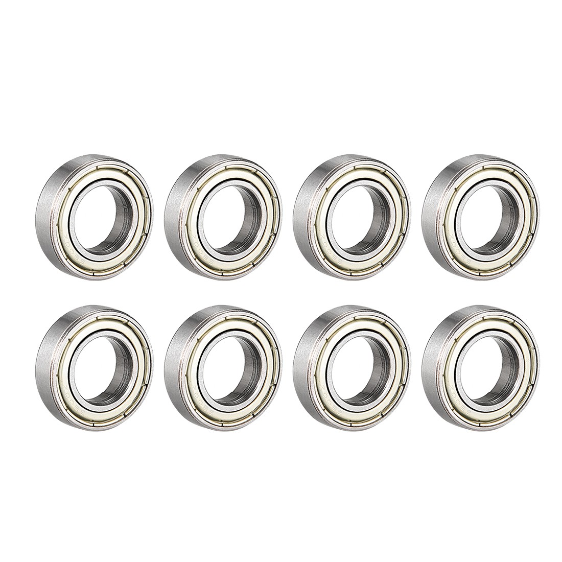 8pcs Deep Groove Ball Bearing 6800ZZ Double Shield 10x19x5mm Carbon Steel