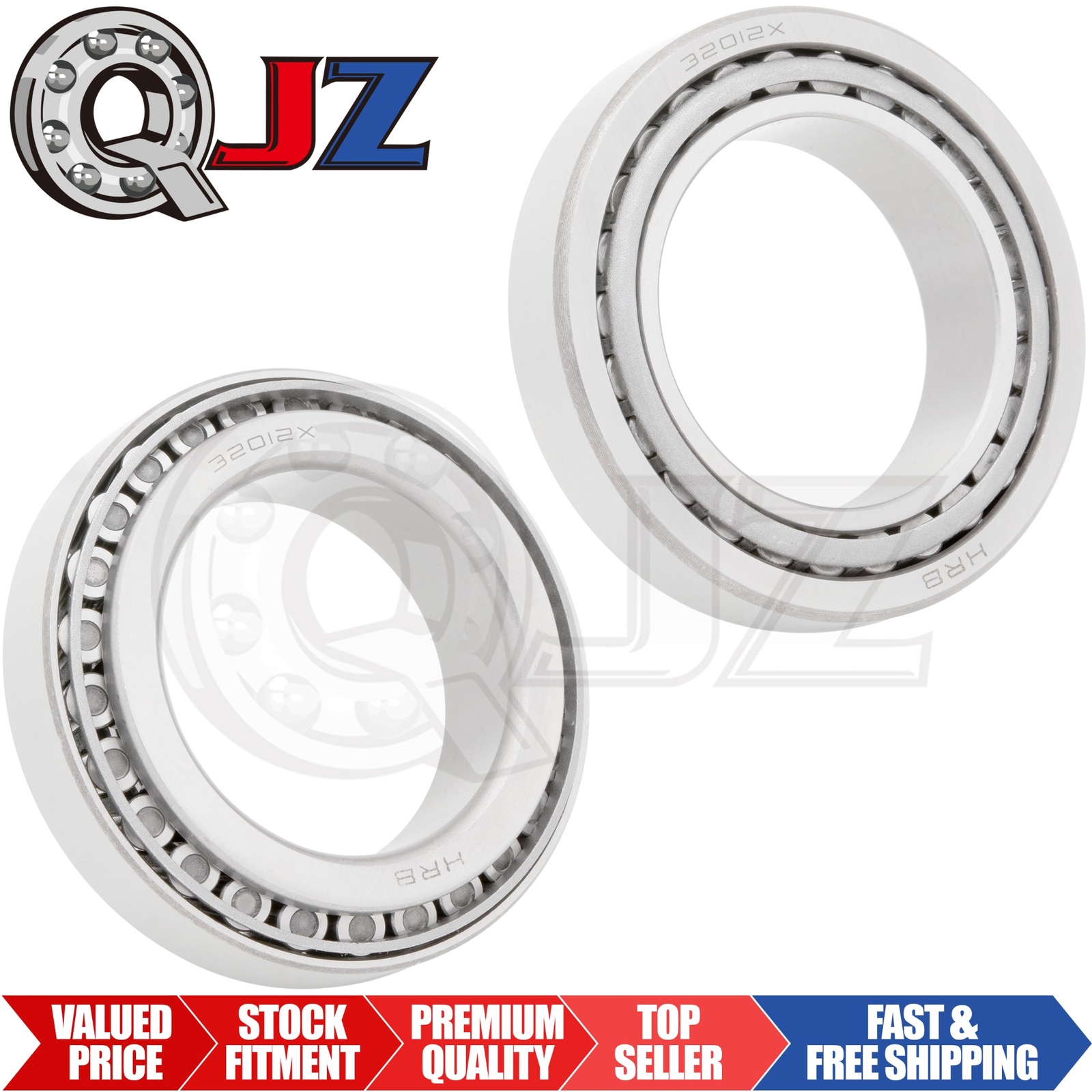 [Qty.2] 32012X Tapered Roller Bearing Cup & Cone [60mm ID x 95mm OD x 23mm W]