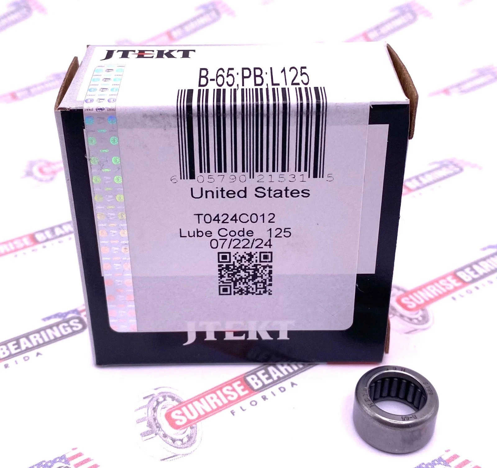 Koyo (JTEKT) B65 Drawn Cup Needle Roller Bearing 3/8″ x 9/16″ x 5/16″