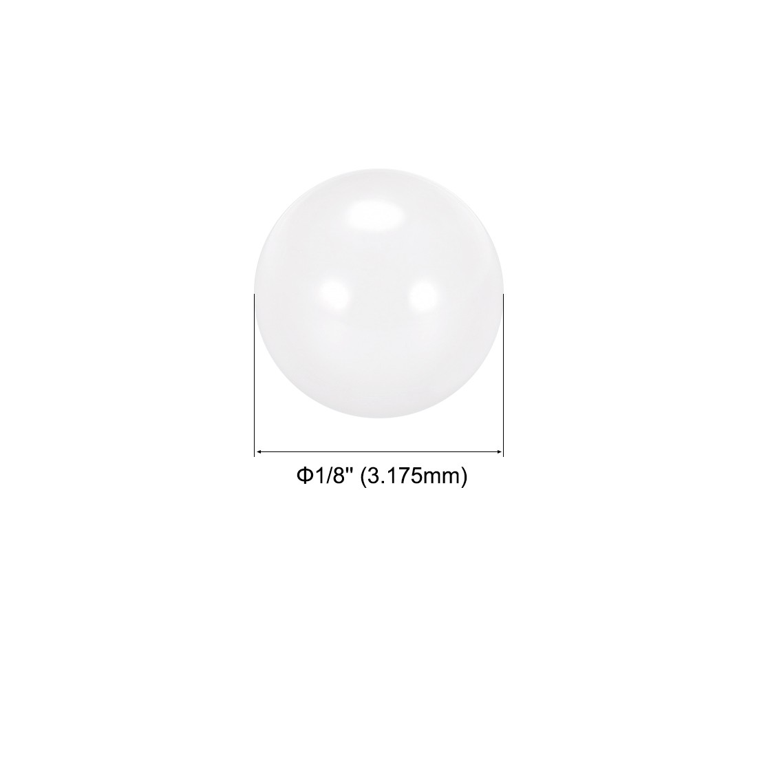 1/8-inch Ceramic Bearing Balls ZrO2 Zirconium Oxide Ball G5 Precision 20pcs