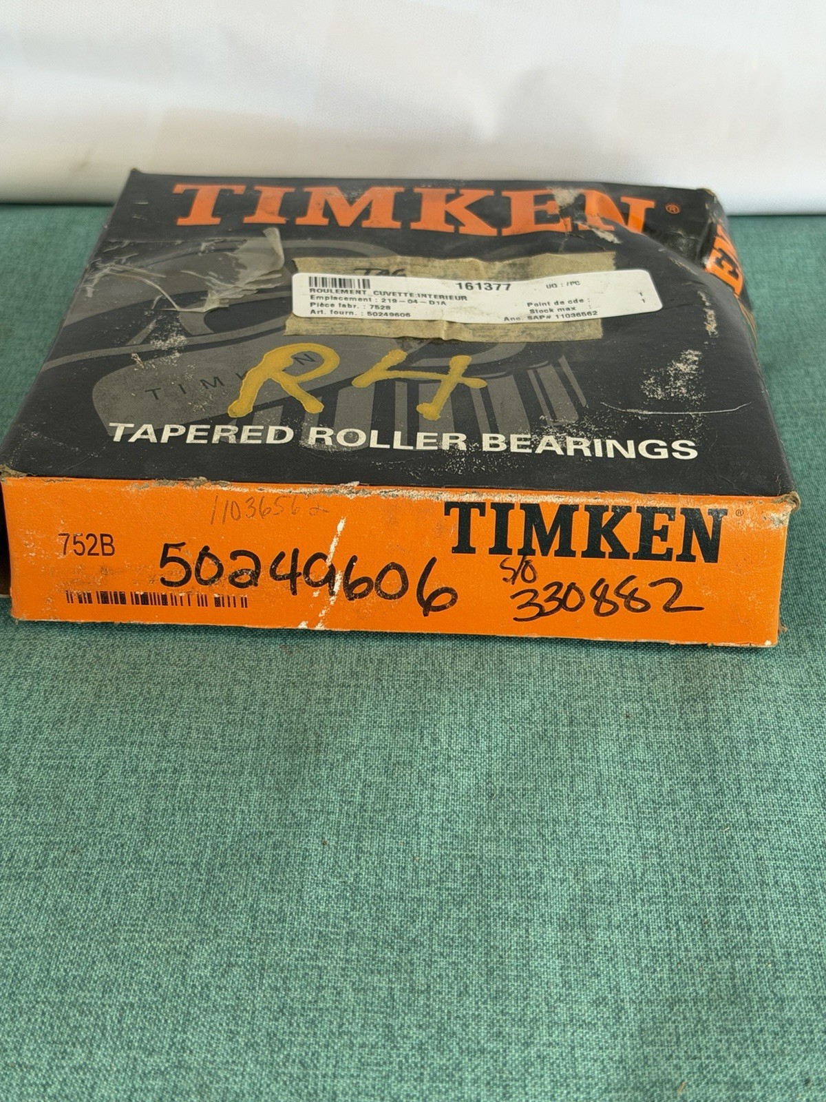 TIMKEN,752B,ROLLER BEARING CUP