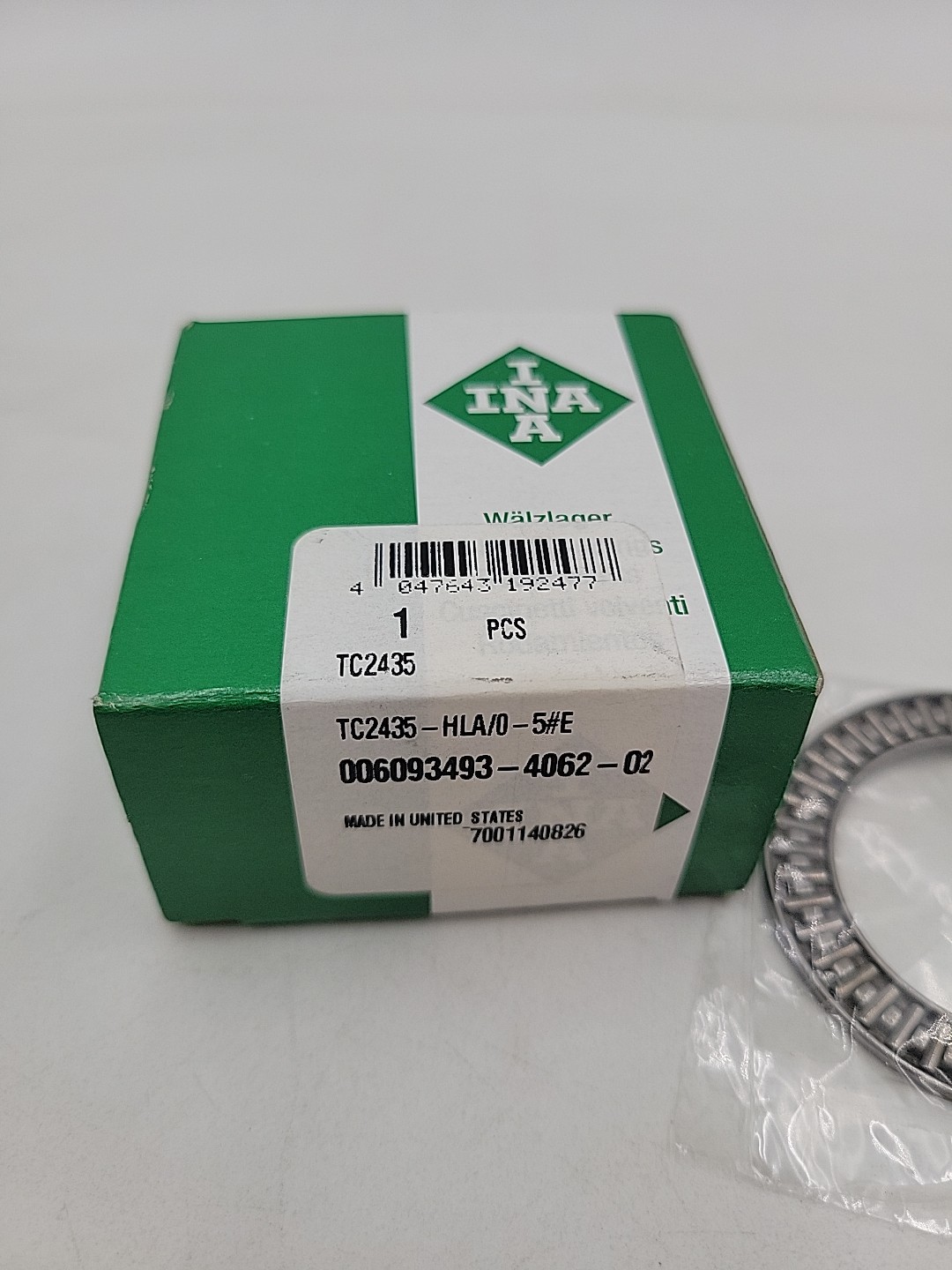 NEW INA (Schaeffler) TC2435 Roller Cage Assembly – 1-1/2 in Bore