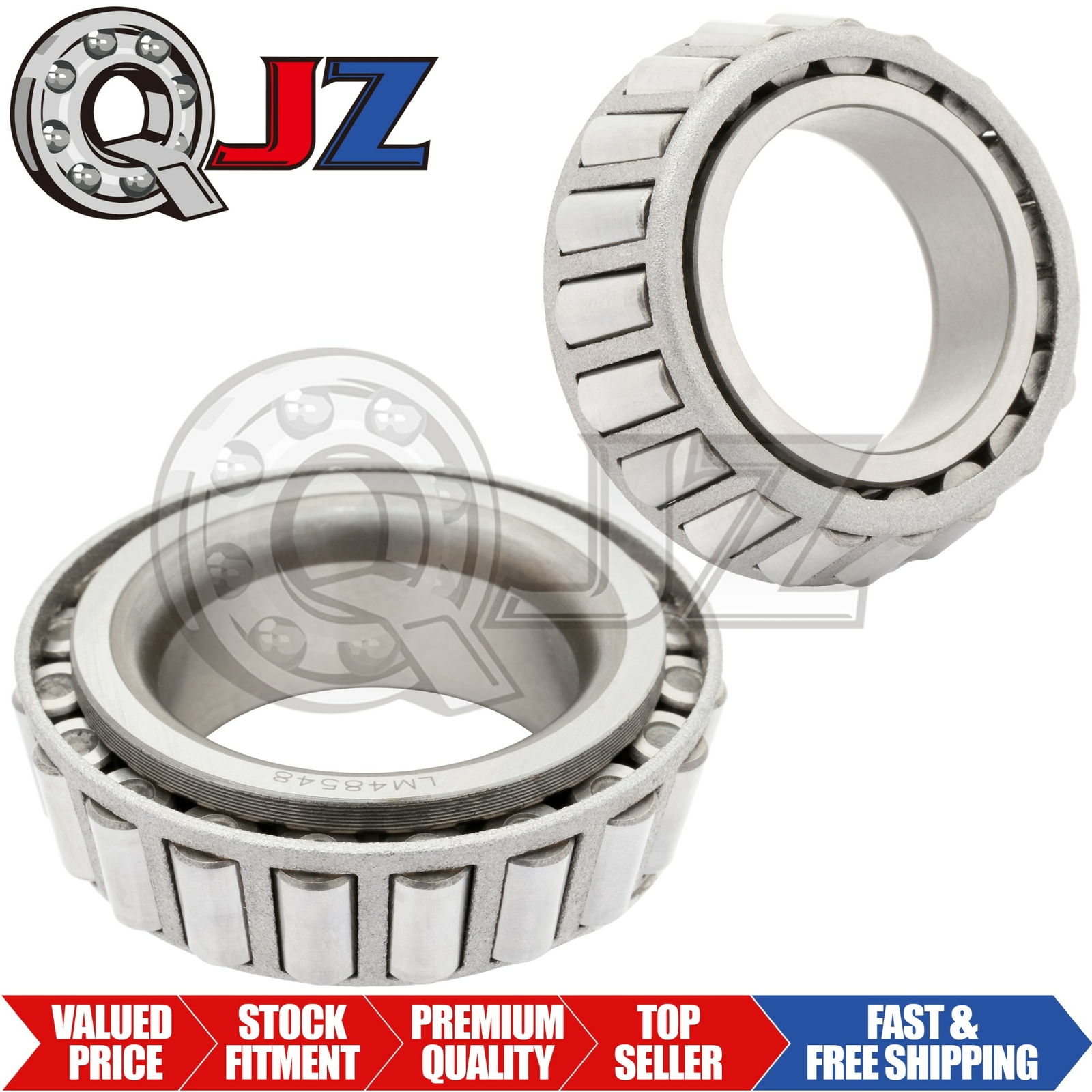 [2 pc] LM48548 Tapered Roller Inner Ring Single Cone 1.375″(Bore) x 0.72″(Width)