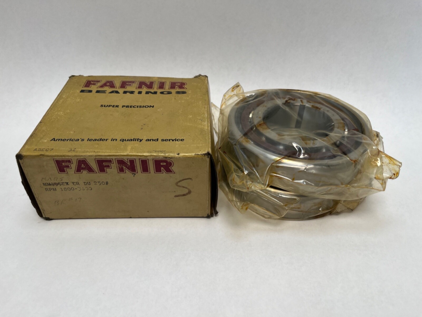 Fafnir MM115EXCRDU Bearing 2-1/4×4-3/4×1-1/8″ MM 115 EX CR DU 250# USA
