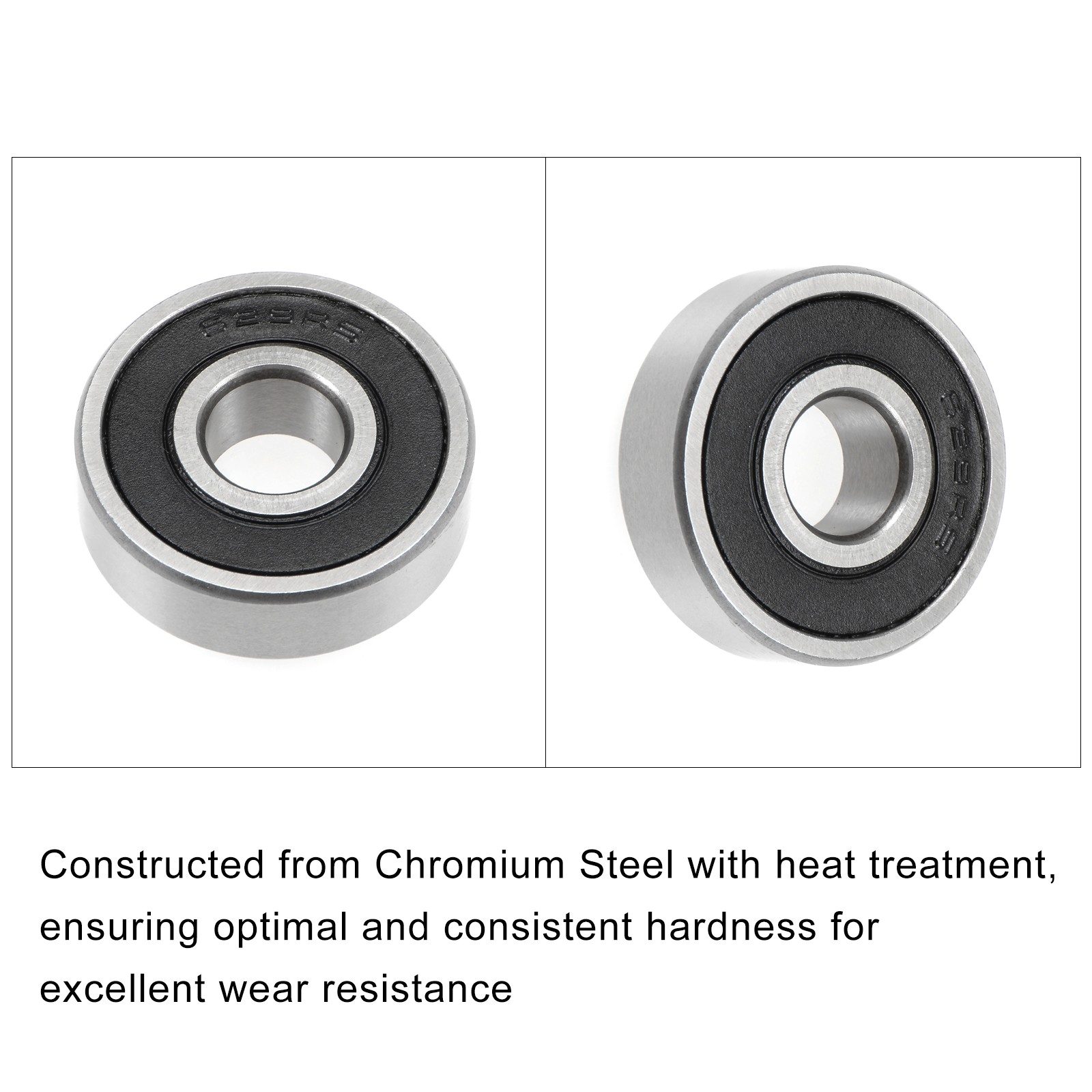 Deep Groove Ball Bearing 629-2RS 9mmx26mmx8mm 5Pcs Chromium Steel Double Sealed