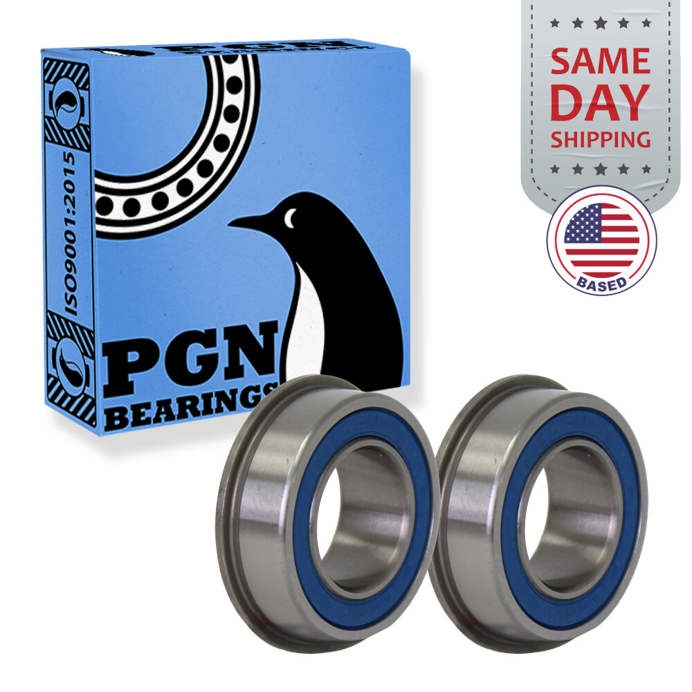 (2) 5/8″ x 1-3/8″ Flanged Ball Bearing – Lawnmower Carts Hand Trucks Wheels