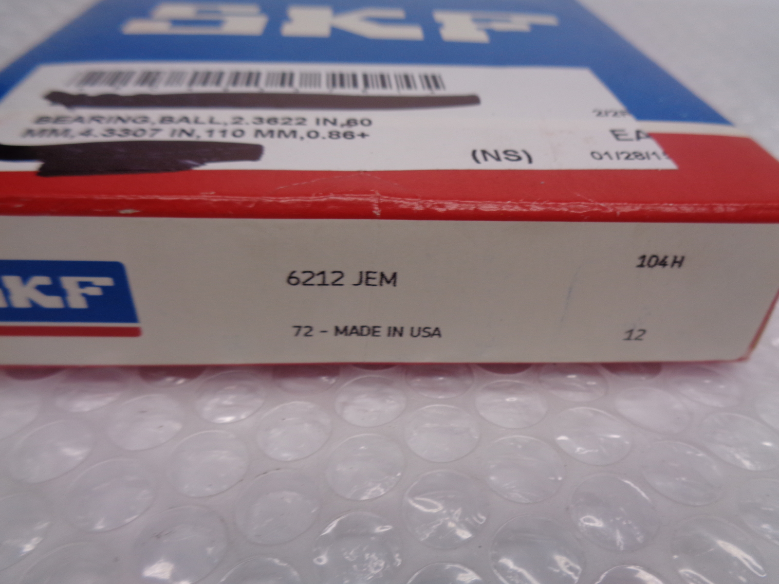 SKF 6212JEM BEARING NSFS