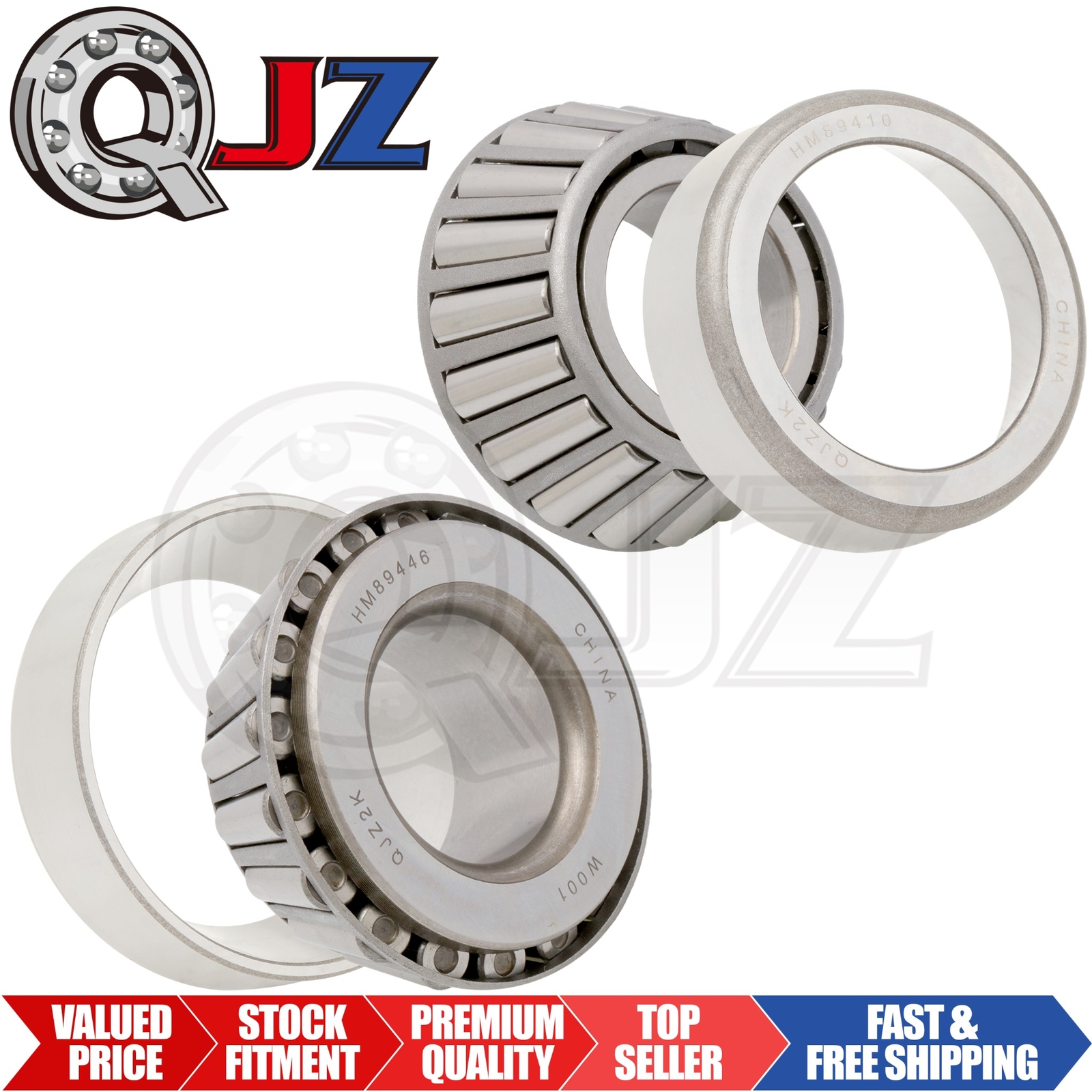 {Qty.2] New HM89446-HM89410 Tapered Roller Bearing Set [1-3/8″ Bore X 1.1563″ W]