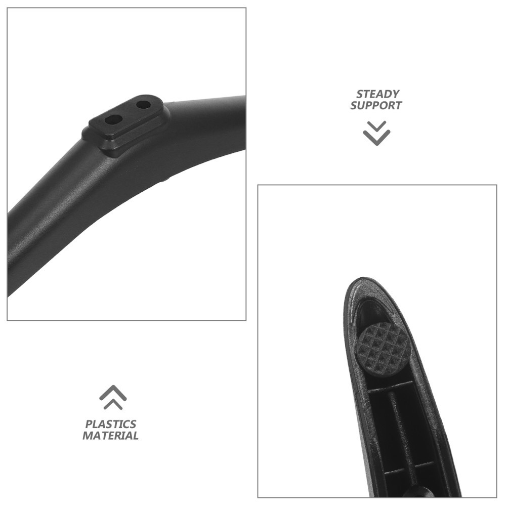 2Pcs Black Reusable Plastic TV Stand Replacement Legs for Home TV Pedestal Base