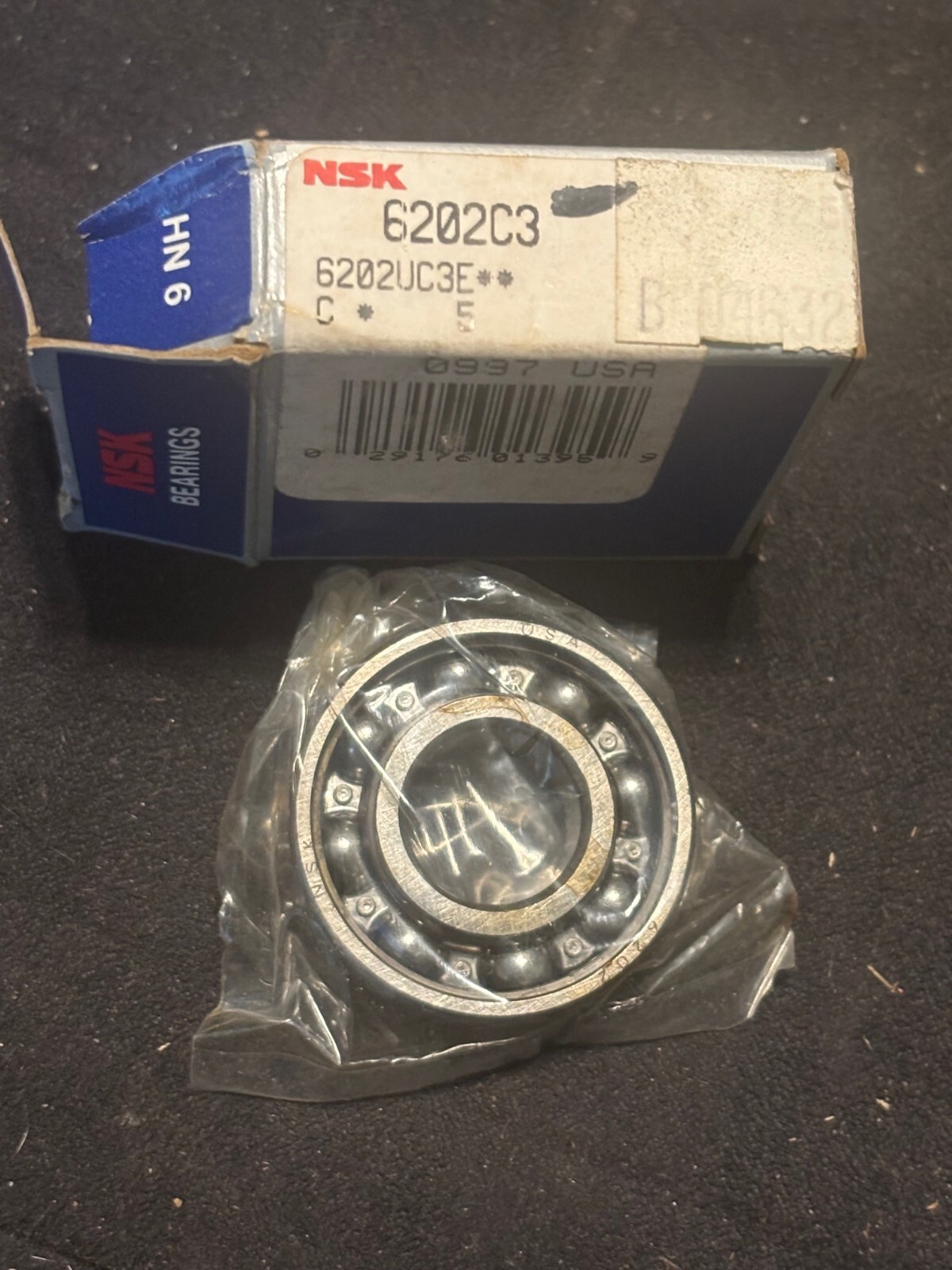 NSK 6202 C3 15mm X 35mm X 11mm Open Bearing