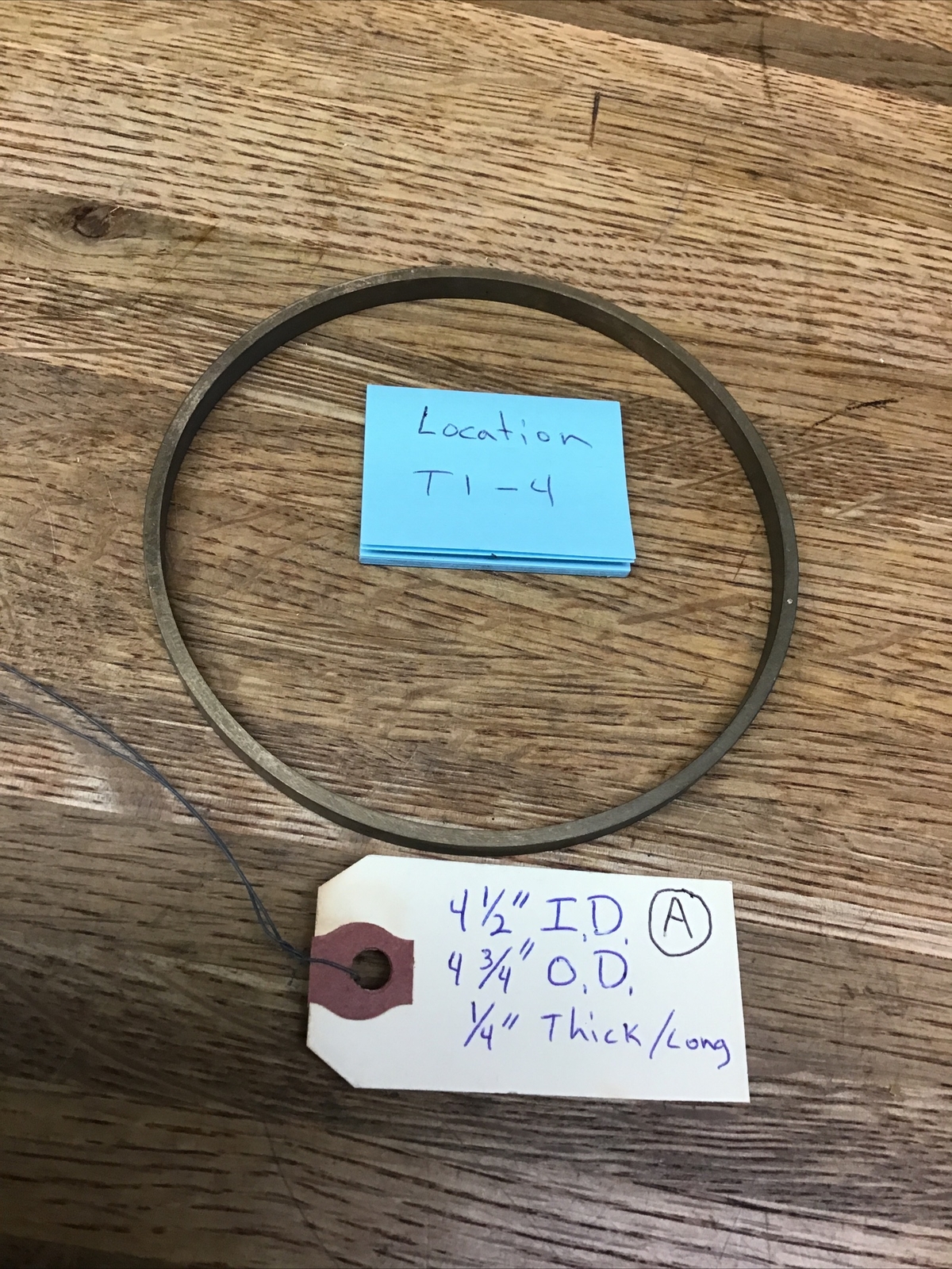 Bronze Bushing 4.5″ID x 4-3/4″ OD x 1/4″ Long New Old Stock
