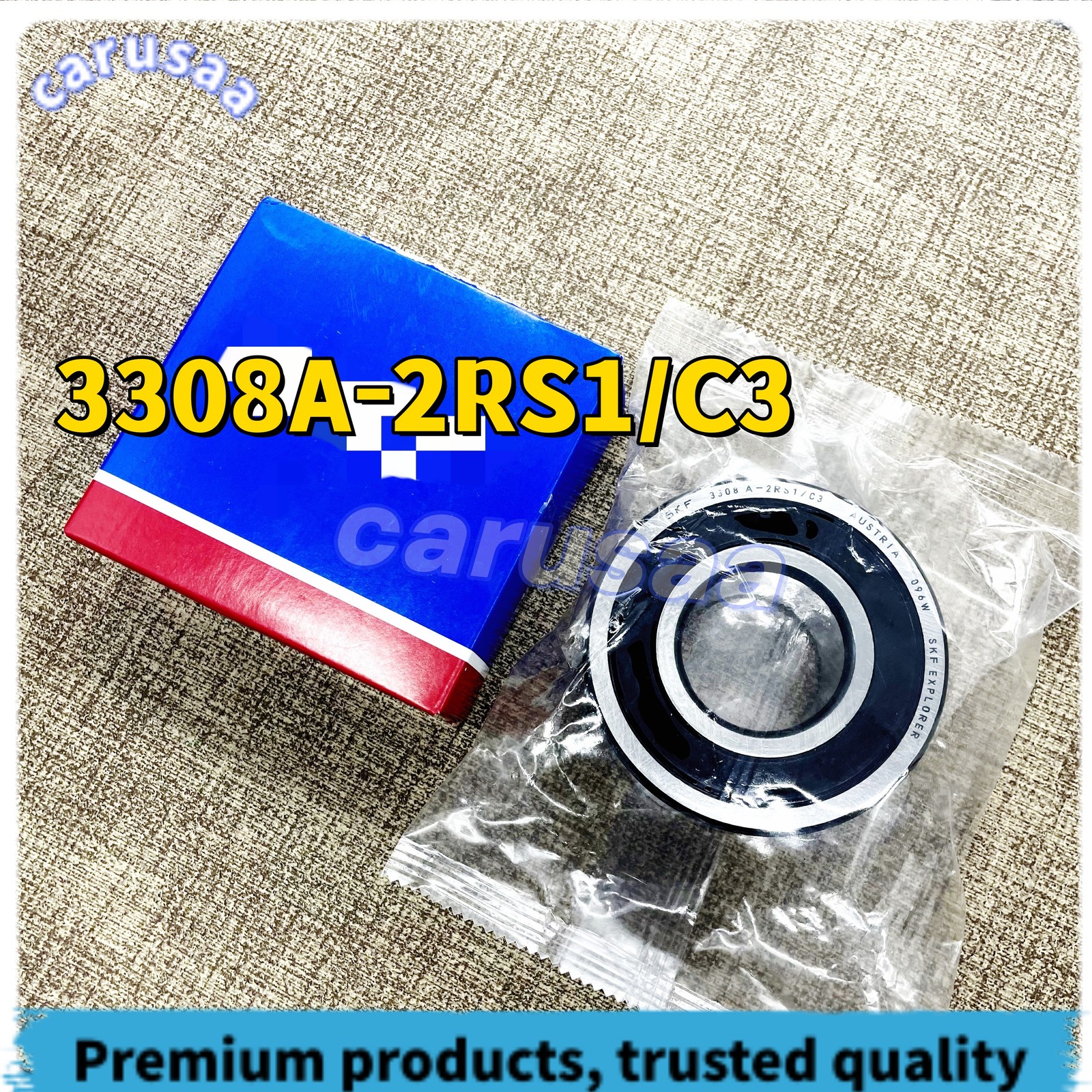 1x Double Row Angular Contact Ball Bearing for SKF 3308 A 2RS1/C3 40x90x36.5mm