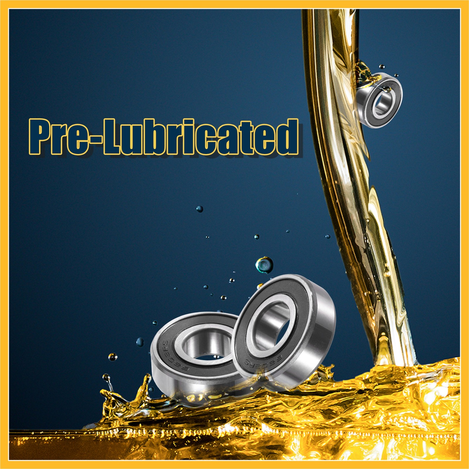 6804-2RS 20x32x7mm Double Rubber Shield Auto Deep Groove Ball Bearings