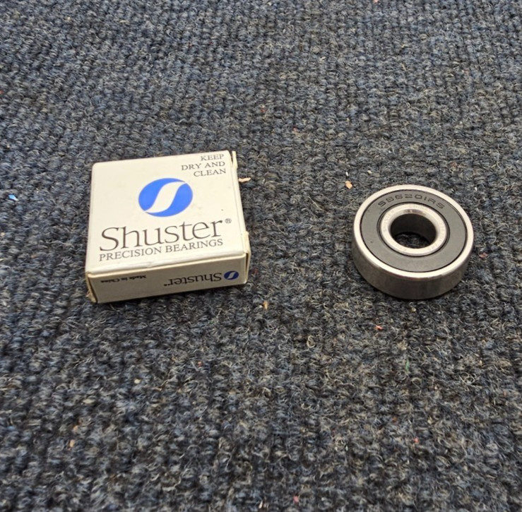 SHUSTER SS6201 2RS RUBBER SEALED BEARING 12 mm ID, 32 mm OD, 10 mm Width