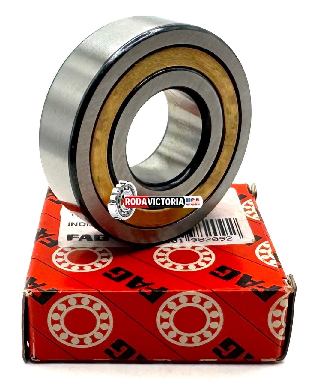 NJ204 -E-M1A C3 20x47x14mm BRASS CAGE, FAG Cylindrical Roller Bearing