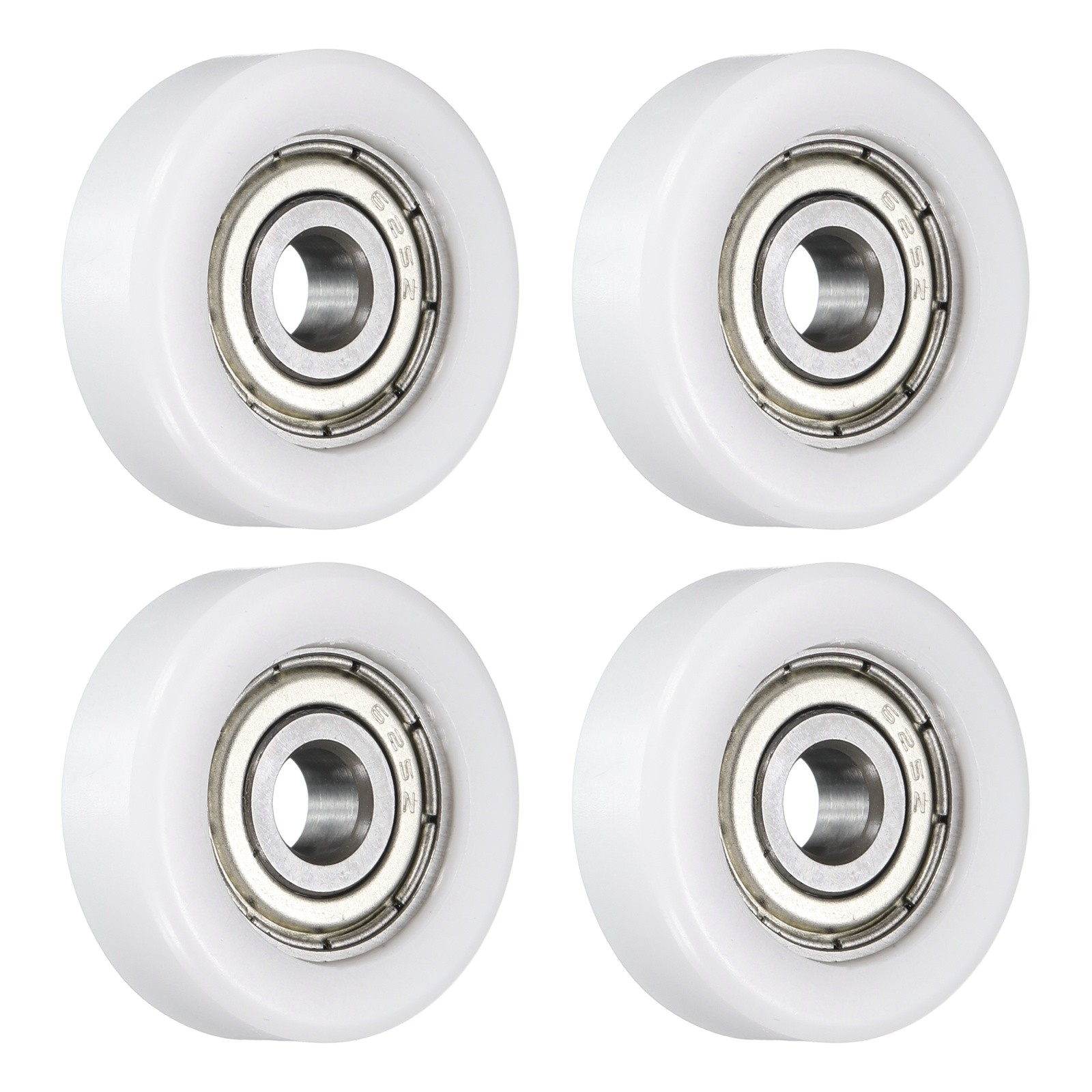 4 Pcs White 625ZZ Ball Bearing 5x22x7mm Chrome Steel Double Metal Shielded