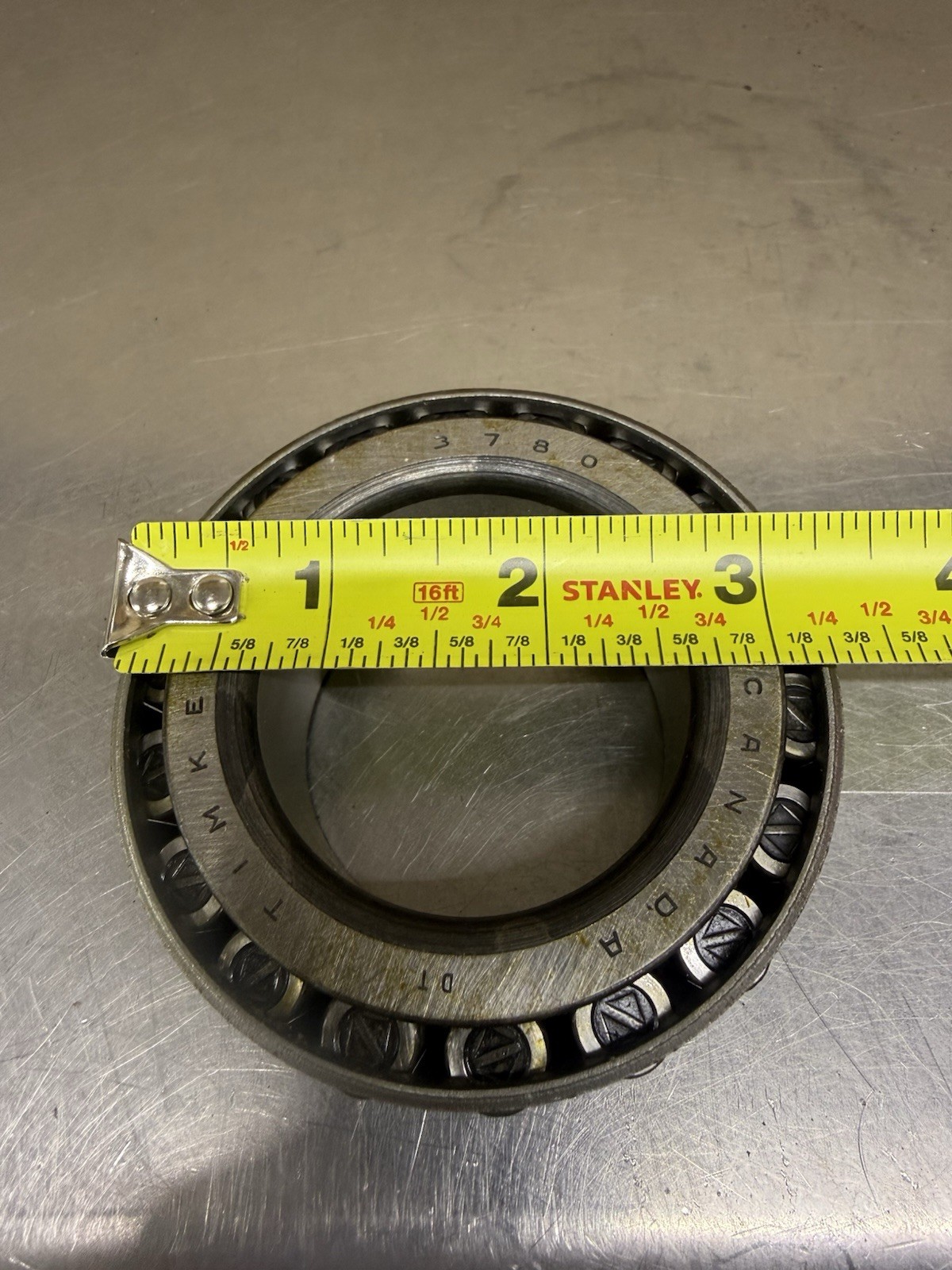 Timken 3780 Tapered Roller Bearing Cone 2” Bore New Old Stock Made In Canada