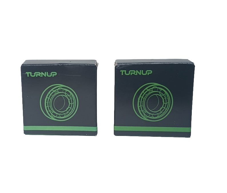(2 PACK) 6005-2RS Turnup 25X47X12MM Double Rubber Seal Ball Bearings