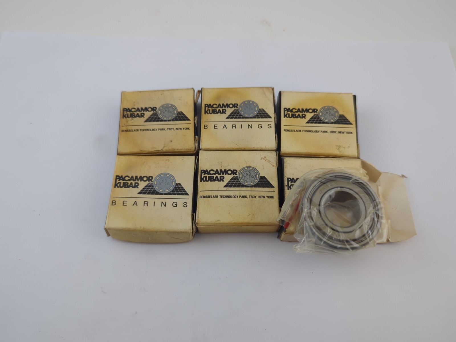 6 NEW Pacamor Kubar Japan 6202ZZ Deep Groove Ball Bearing Double Metal Shield