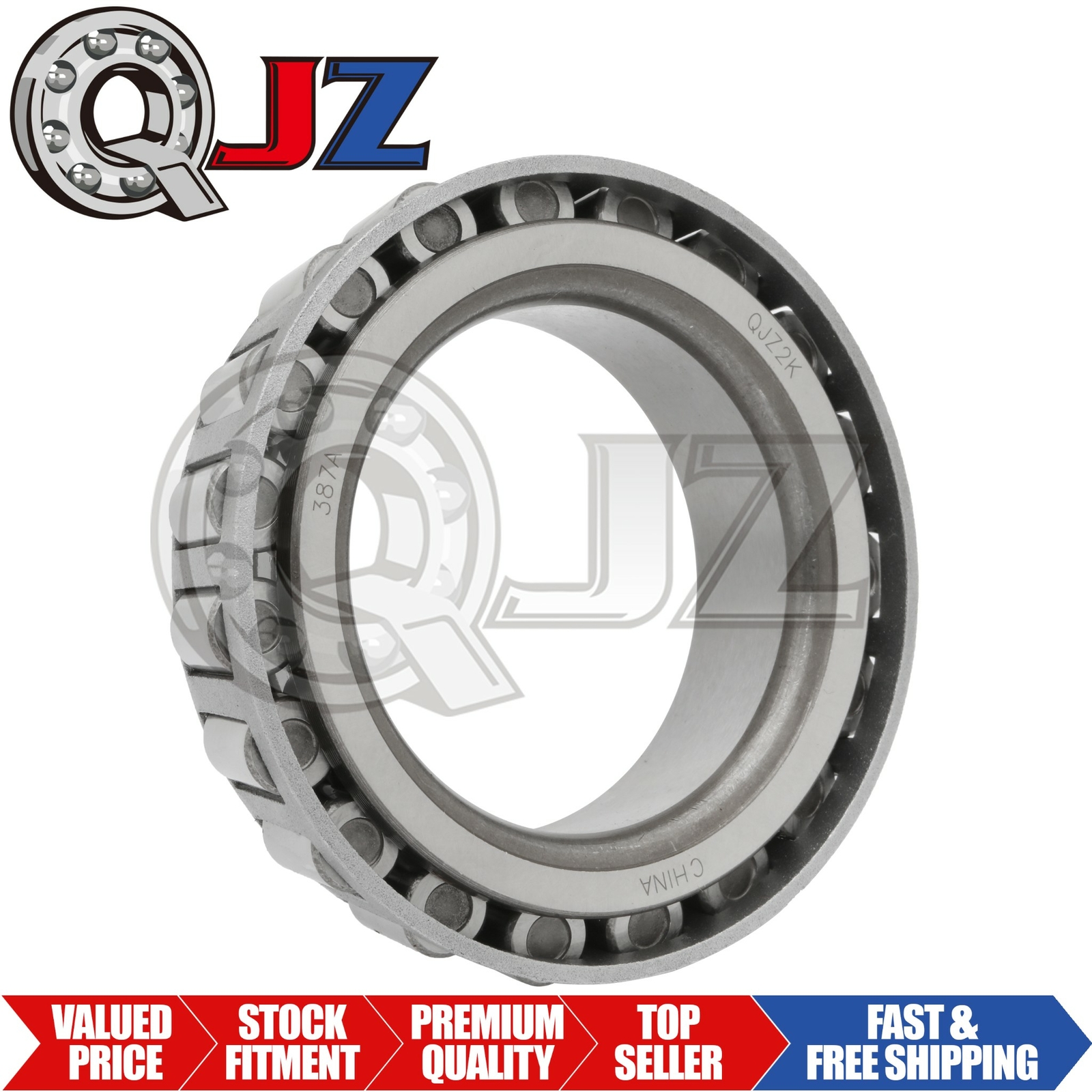 [1-Pack] 387A Tapered Roller Bearing Inner Cone 2-1/4″ (Bore) x 0.864″ (Width)