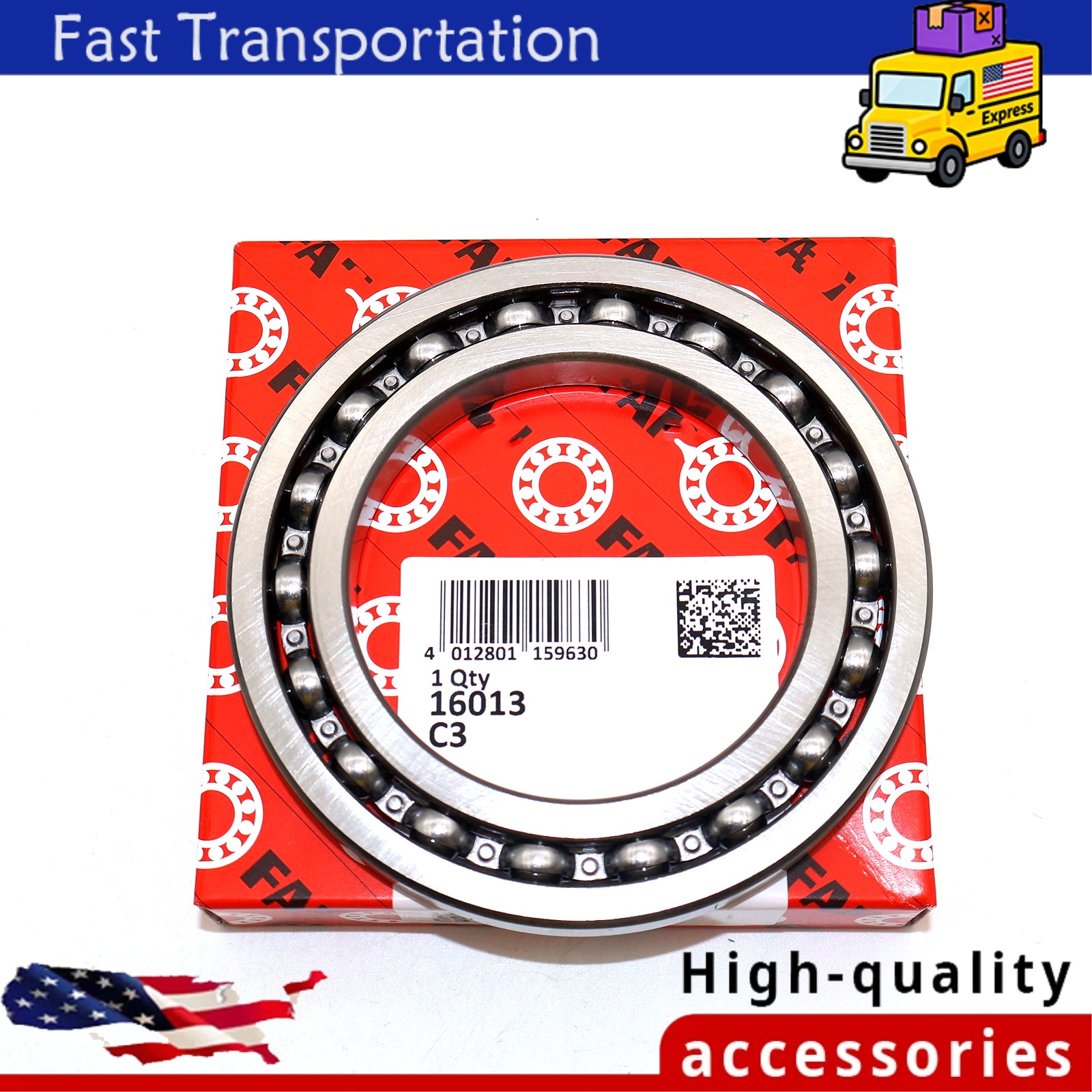 New Deep Groove Ball Bearing Open Type Fits For FAG 16013 C3 65x100x11 mm US